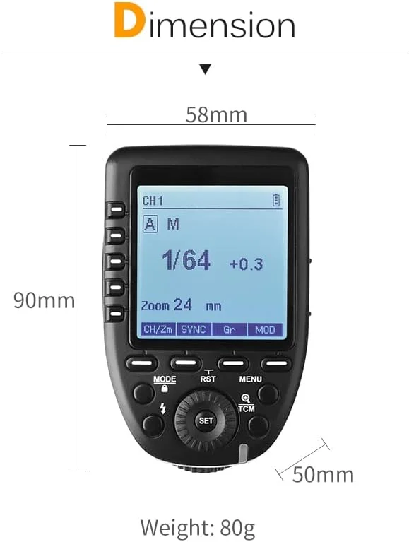 فلاش تریگر گودکس XPro-N TTL 2.4G با همگامسازی سرعت بالا 1/8000 ثانیه سیستم X - عملکرد دستی، صفحه نمایش بزرگ، طراحی شیبدار، 5 دکمه گروه اختصاصی، 11 عملکرد قابل تنظیم برای دوربینهای نیکون فلاش تریگر گودکس XPro-N TTL 2.4G با همگامسازی سرعت بالا 1/8000 ثانیه سیستم X - عملکرد دستی، صفحه نمایش بزرگ، طراحی شیبدار، 5 دکمه گروه اختصاصی، 11 عملکرد قابل تنظیم برای دوربینهای نیکون