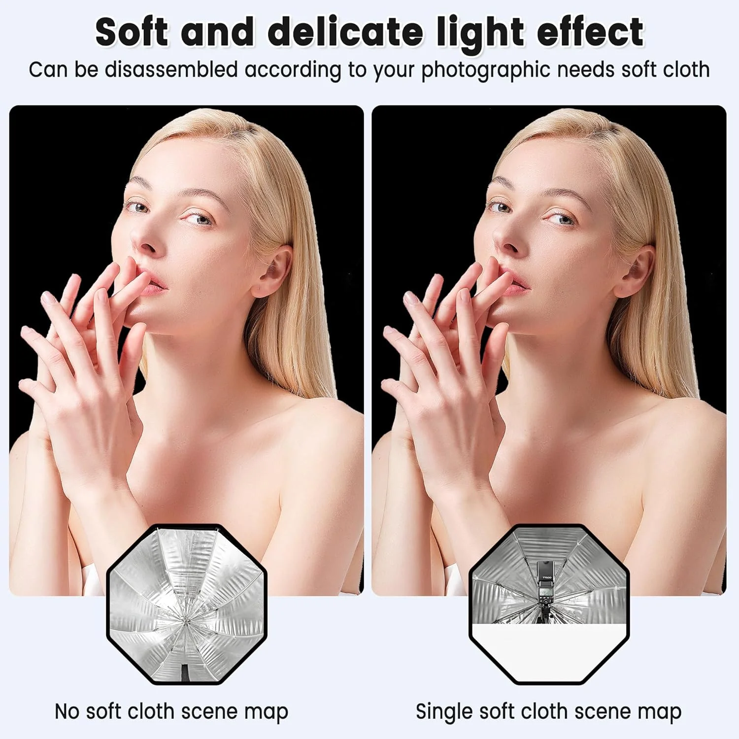 گودکس سافت باکس اکتاگون چتری قابل حمل 120 سانتی متری با کیف حمل برای فلاش های استودیویی گودکس سافت باکس اکتاگون چتری قابل حمل 120 سانتی متری با کیف حمل برای فلاش های استودیویی