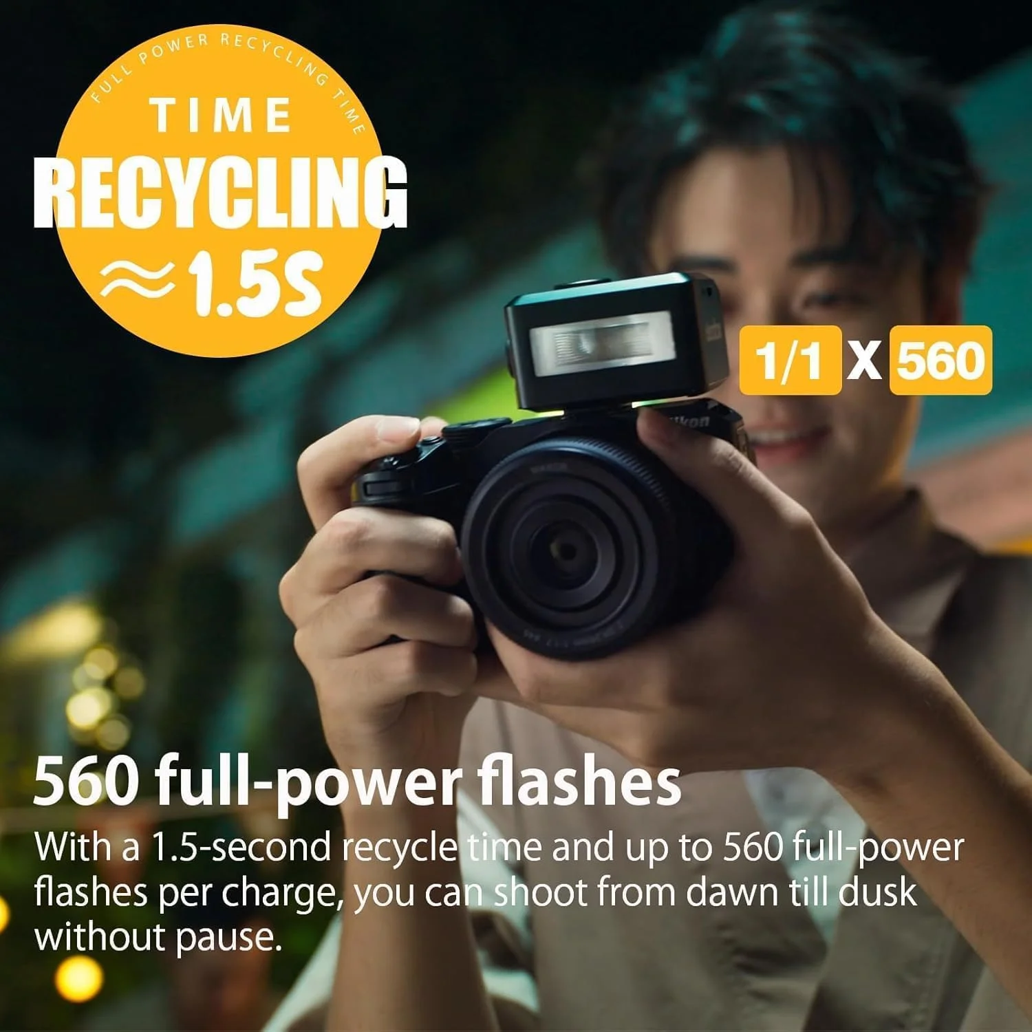 فلاش کوچک گودکس iT30Pro N TTL به همراه دیفیوزر سفید، فلاش دوربین iT30 Pro N HSS 1/8000s 2.4G، سازگار با نیکون Z5II Z6III Z8 Z50II Z5 Z50 ZFC Z6II Z9 Z7 ZF