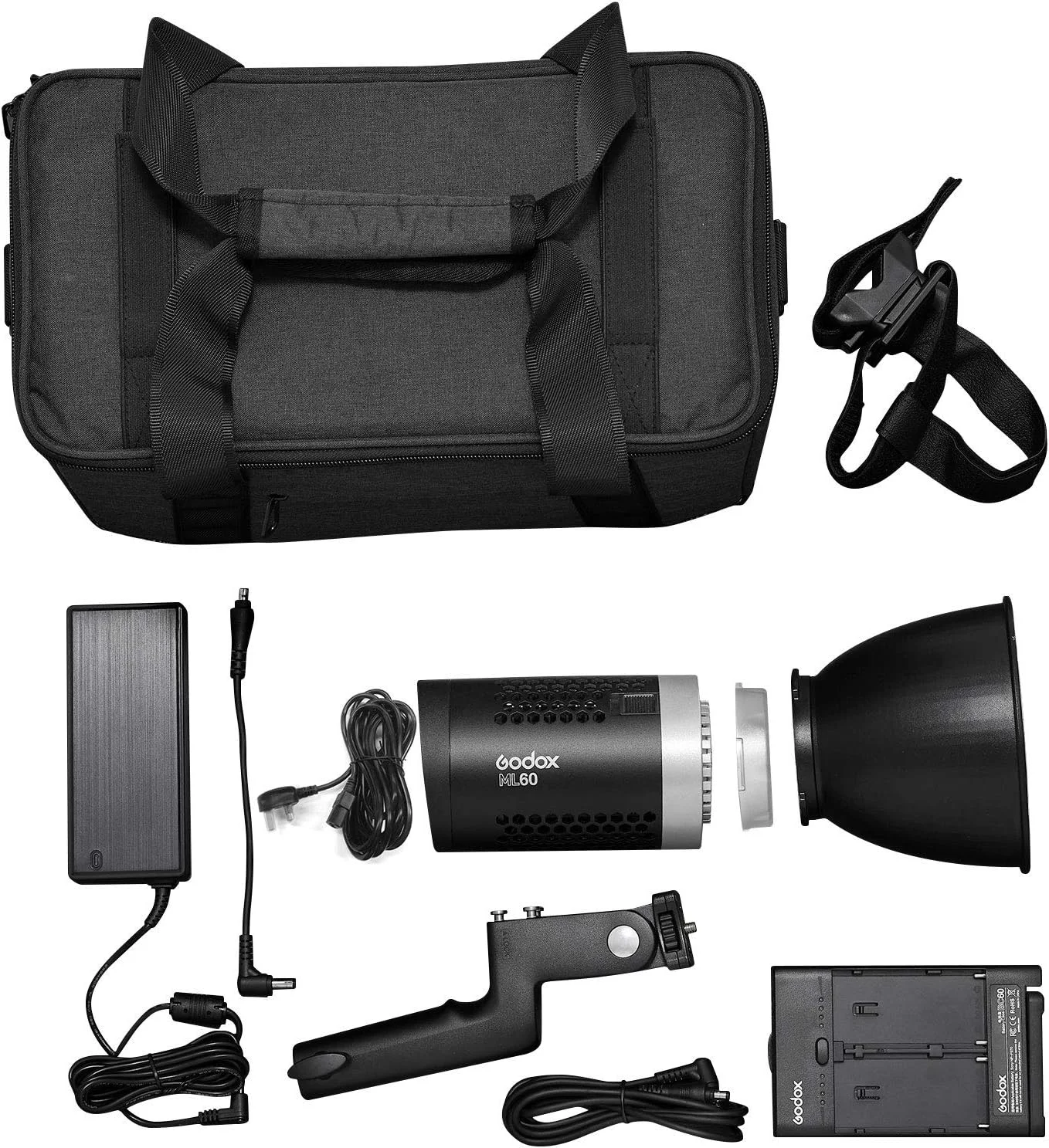 نور ال ای دی استودیویی، نور ال ای دی قابل حمل استودیویی GODOX ML60، نور پرکننده برای عکاسی پرتره، 60 وات 5600K CRI96 TLCI97، 16 گروه، 32 کانال، صفحه نمایش LCD، 8 افکت، حالت بی صدا - مانت نور ال ای دی استودیویی، نور ال ای دی قابل حمل استودیویی GODOX ML60، نور پرکننده برای عکاسی پرتره، 60 وات 5600K CRI96 TLCI97، 16 گروه، 32 کانال، صفحه نمایش LCD، 8 افکت، حالت بی صدا - مانت