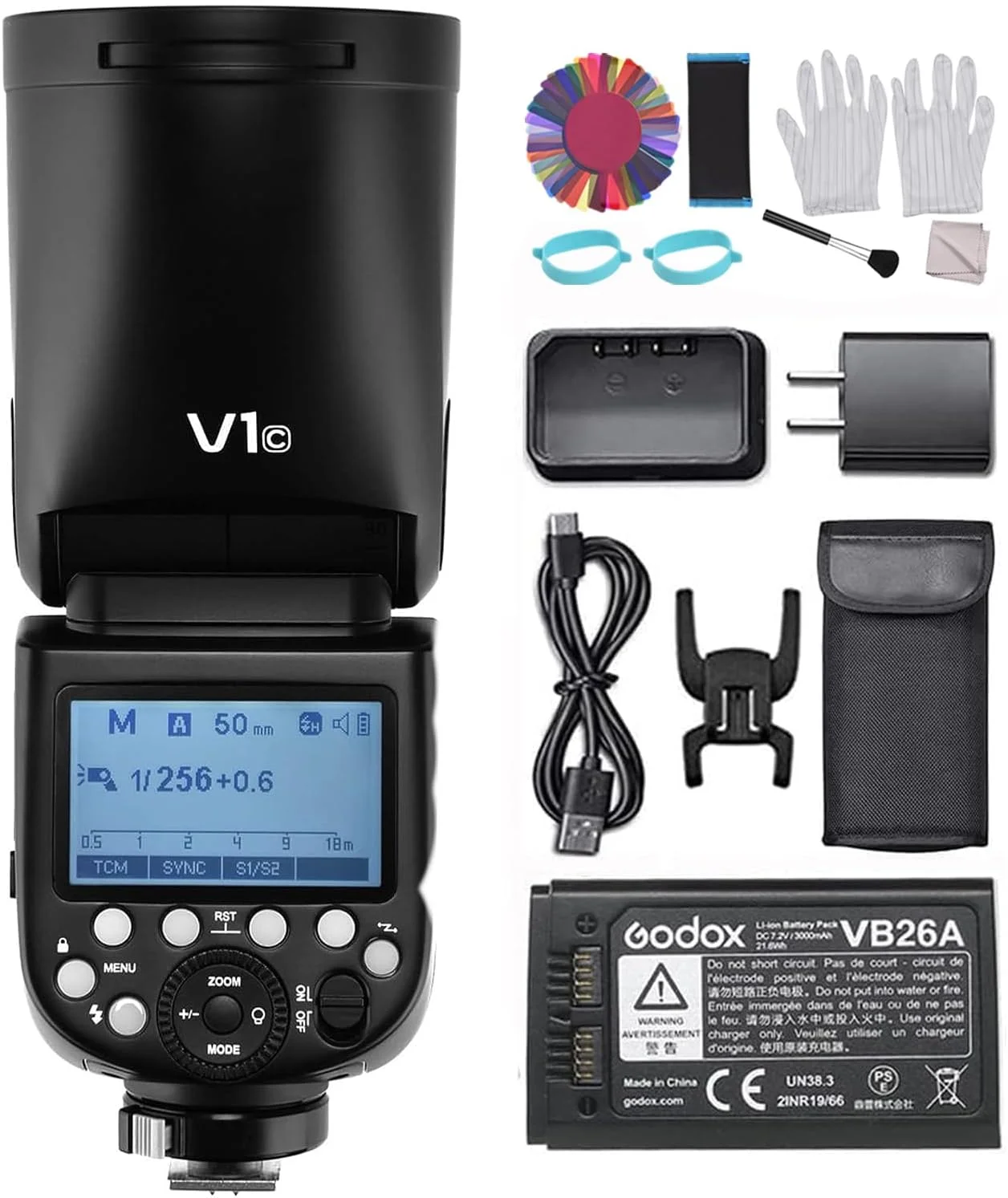فلاش دوربین حرفه ای گودکس V1C با سر گرد وایرلس 2.4G جایگزین برای Canon EOS 1500D Series 3000D 5D Mark lll برای عکاسی استودیویی و پرتره فلاش دوربین حرفه ای گودکس V1C با سر گرد وایرلس 2.4G جایگزین برای Canon EOS 1500D Series 3000D 5D Mark lll برای عکاسی استودیویی و پرتره