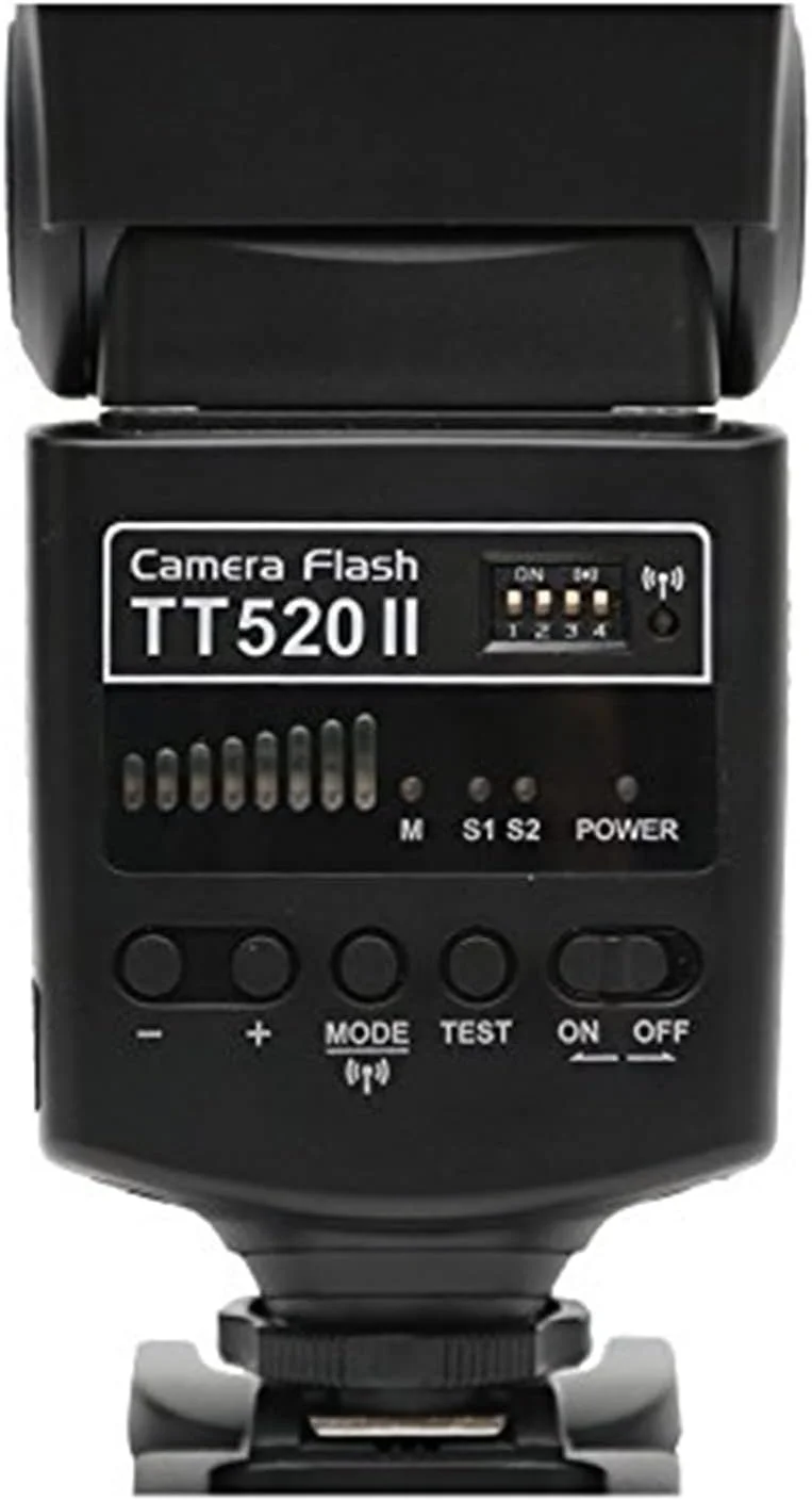 فلاش دوربین گودوکس Thinklite مدل TT520II با سیگنال بی سیم 433 مگاهرتز برای دوربین های DSLR کانن نیکون پنتاکس المپوس فلاش دوربین گودوکس Thinklite مدل TT520II با سیگنال بی سیم 433 مگاهرتز برای دوربین های DSLR کانن نیکون پنتاکس المپوس