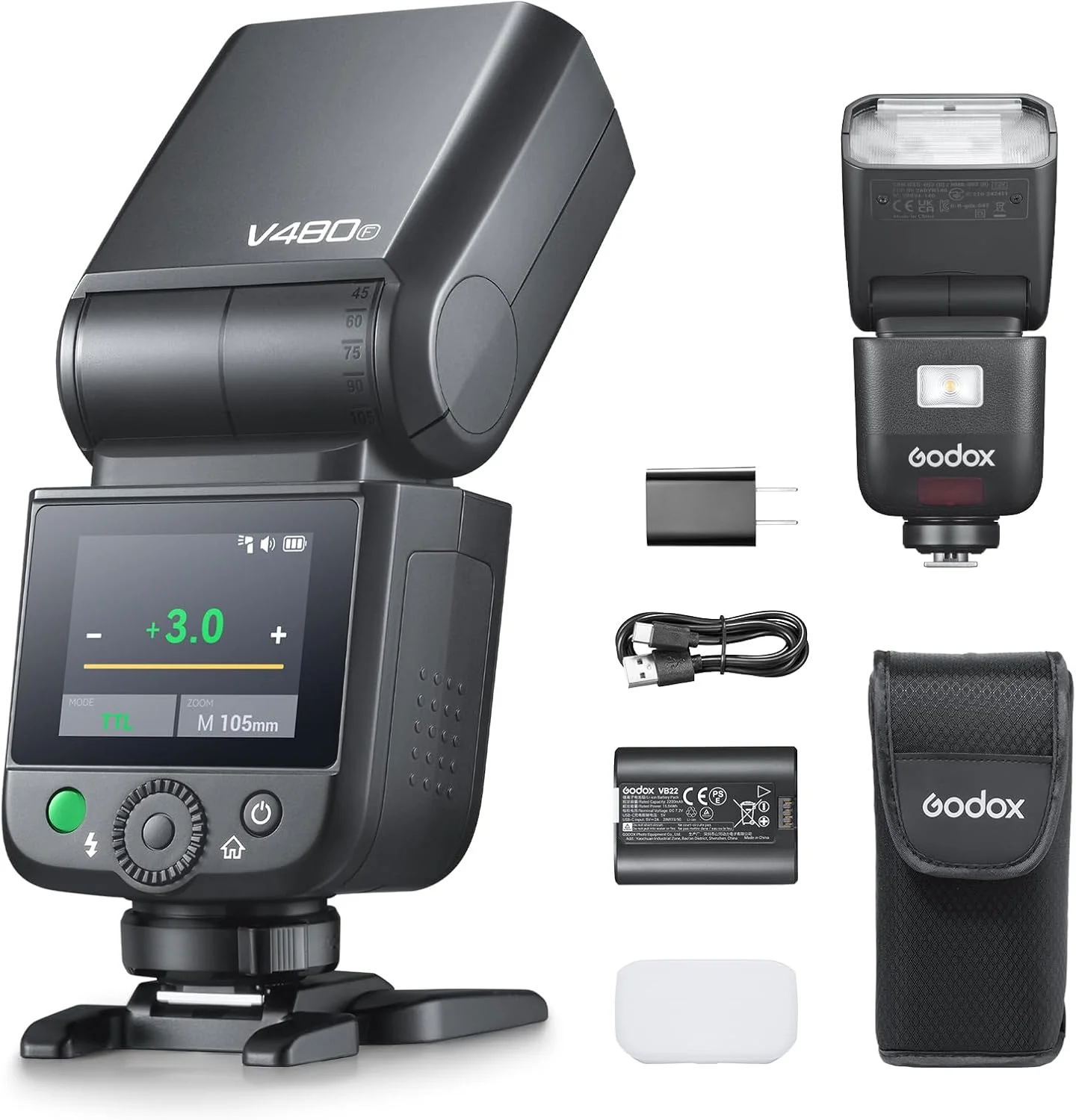 فلاش دوربین گودوکس V480 TTL (V480F برای فوجی)