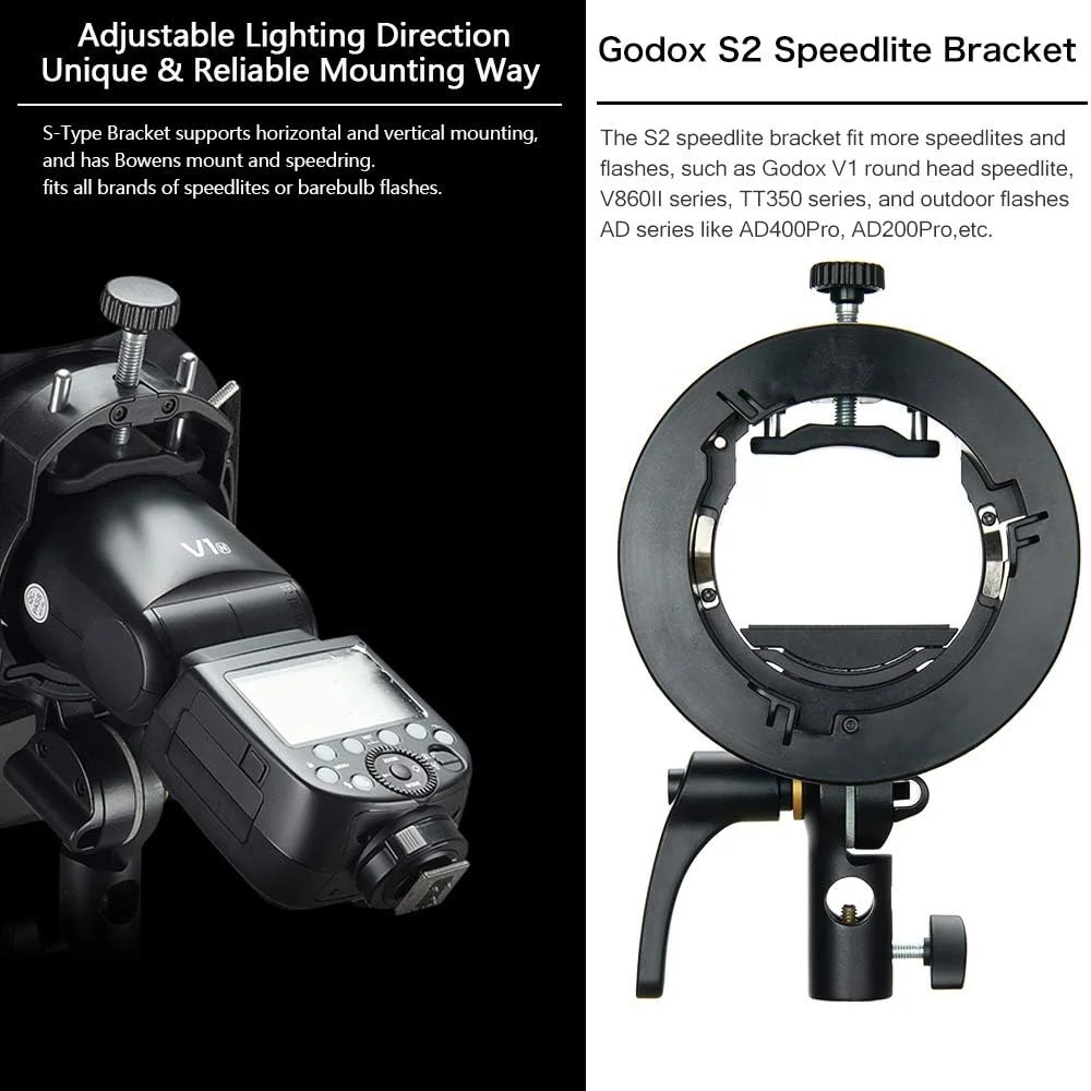 کیت سافت باکس فلاش تاشو GODOX با ابعاد 80x80 سانتی متر به همراه براکت S2 و مانت بوئنز برای فلاش دوربین، اسپیدلایت و عکاسی استودیویی کیت سافت باکس فلاش تاشو GODOX با ابعاد 80x80 سانتی متر به همراه براکت S2 و مانت بوئنز برای فلاش دوربین، اسپیدلایت و عکاسی استودیویی