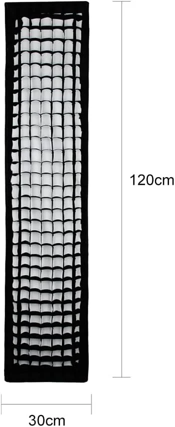 گودکس سافت باکس مستطیلی لانه زنبوری 30x120 سانتی متر (12"x 47") با مانت بوئنز برای فلاش استودیویی