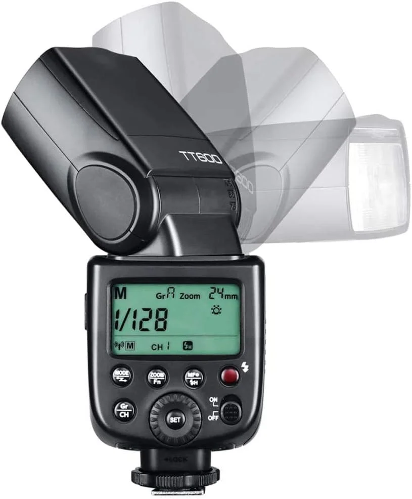 فلاش اسپیدلایت دوربین گودوکس TT600 برای دوربین های DSLR کانن نیکون پاناسونیک المپوس پنتاکس و سایر دوربین های دیجیتال با هات شو استاندارد فلاش اسپیدلایت دوربین گودوکس TT600 برای دوربین های DSLR کانن نیکون پاناسونیک المپوس پنتاکس و سایر دوربین های دیجیتال با هات شو استاندارد