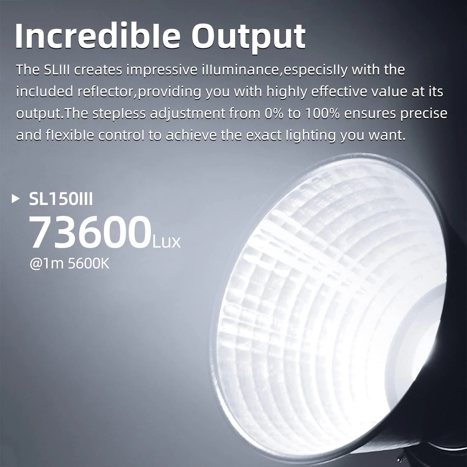 نور ویدئویی ال ای دی Godox SL150III، 73600lux@1m5600K CRI96 TLCI97 با مانت بوئنز، تنظیم روشنایی 0%-100%، حالت بی صدا با 8 جلوه FX داخلی، مناسب برای ویدئو، استودیو، طبیعت بی جان، مصاحبه نور ویدئویی ال ای دی Godox SL150III، 73600lux@1m5600K CRI96 TLCI97 با مانت بوئنز، تنظیم روشنایی 0%-100%، حالت بی صدا با 8 جلوه FX داخلی، مناسب برای ویدئو، استودیو، طبیعت بی جان، مصاحبه