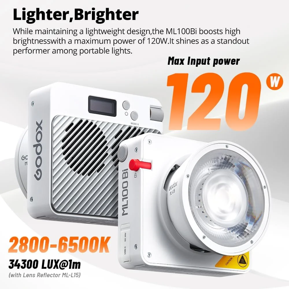 نور ویدئویی ال ای دی گودکس ML100Bi 120W نور ویدئویی ال ای دی گودکس ML100Bi 120W