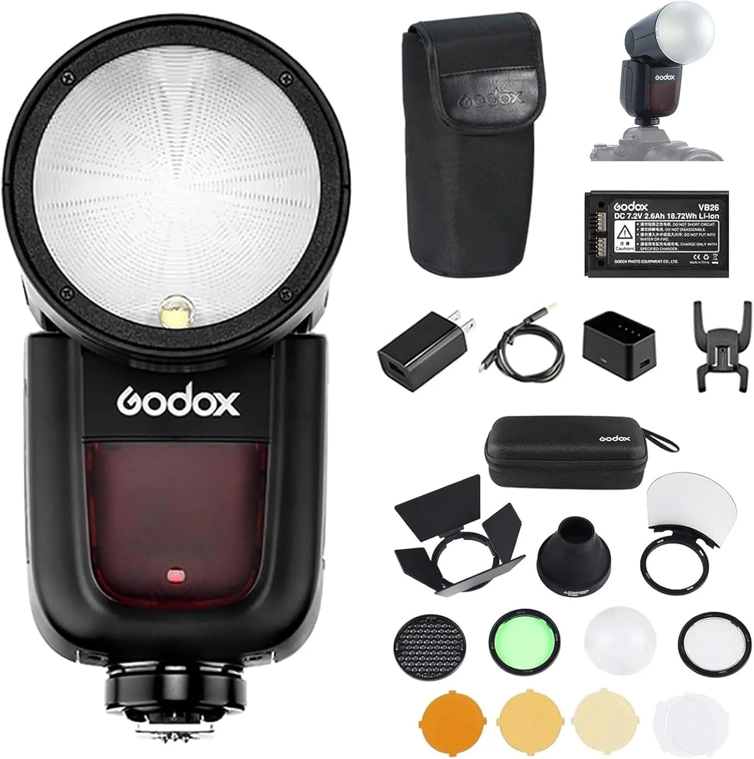 فلاش گرد Godox V1 U برای دوربین Olympus به همراه کیت لوازم جانبی AK-R1 مناسب برای عکاسی پرتره، رویداد، مسافرت و عروسی (نسخه V1U-O ایالات متحده) فلاش گرد Godox V1 U برای دوربین Olympus به همراه کیت لوازم جانبی AK-R1 مناسب برای عکاسی پرتره، رویداد، مسافرت و عروسی (نسخه V1U-O ایالات متحده)
