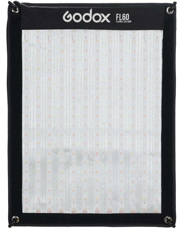 نور ویدئویی ال ای دی منعطف دو رنگ گودکس FL100 100W با دمای رنگ 3300-5600K، پارچه ای تاشو و قابل حمل برای نورپردازی استودیوی عکس (40x60) سانتی متر