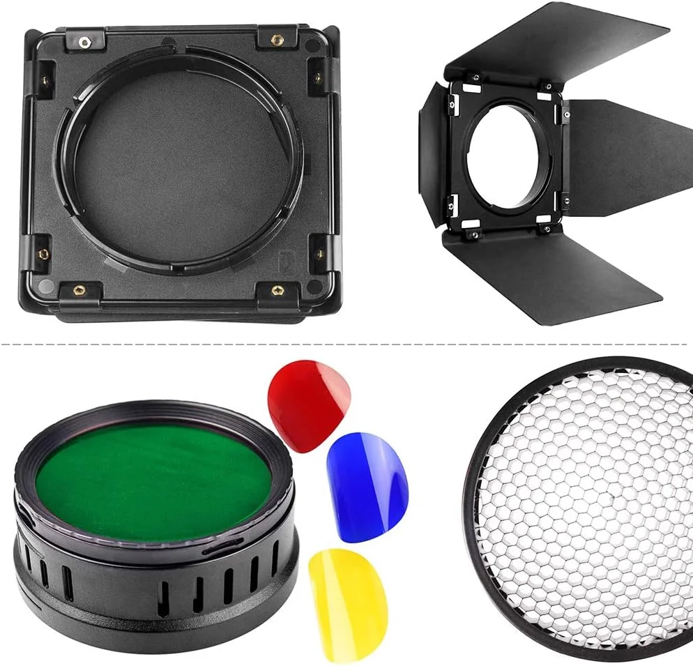 کیت لوازم جانبی فلاش GODOX BD-08 برای فلاش فضای باز Godox AD400Pro (شانه عسلی، بازتابنده چهار بال و فیلترهای چهار رنگ) لوازم جانبی Godox AD400 (BD-08) کیت لوازم جانبی فلاش GODOX BD-08 برای فلاش فضای باز Godox AD400Pro (شانه عسلی، بازتابنده چهار بال و فیلترهای چهار رنگ) لوازم جانبی Godox AD400 (BD-08)