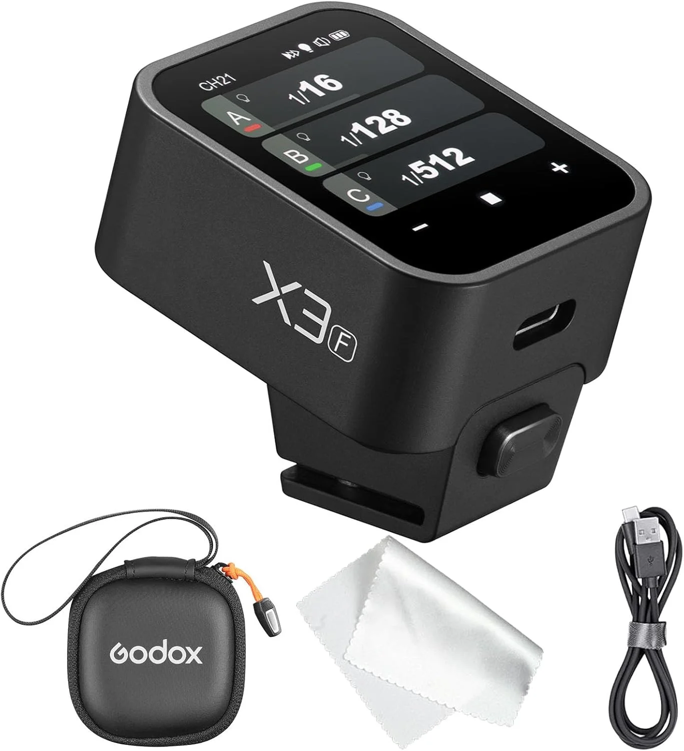 فلاش تریگر وایرلس TTL گودکس X3F سازگار با دوربین های فوجی، فرستنده فلاش با صفحه لمسی OLED، دارای باتری لیتیومی داخلی با پشتیبانی از شارژ سریع (نسخه ارتقا یافته Xpro-F XProII-F) فلاش تریگر وایرلس TTL گودکس X3F سازگار با دوربین های فوجی، فرستنده فلاش با صفحه لمسی OLED، دارای باتری لیتیومی داخلی با پشتیبانی از شارژ سریع (نسخه ارتقا یافته Xpro-F XProII-F)