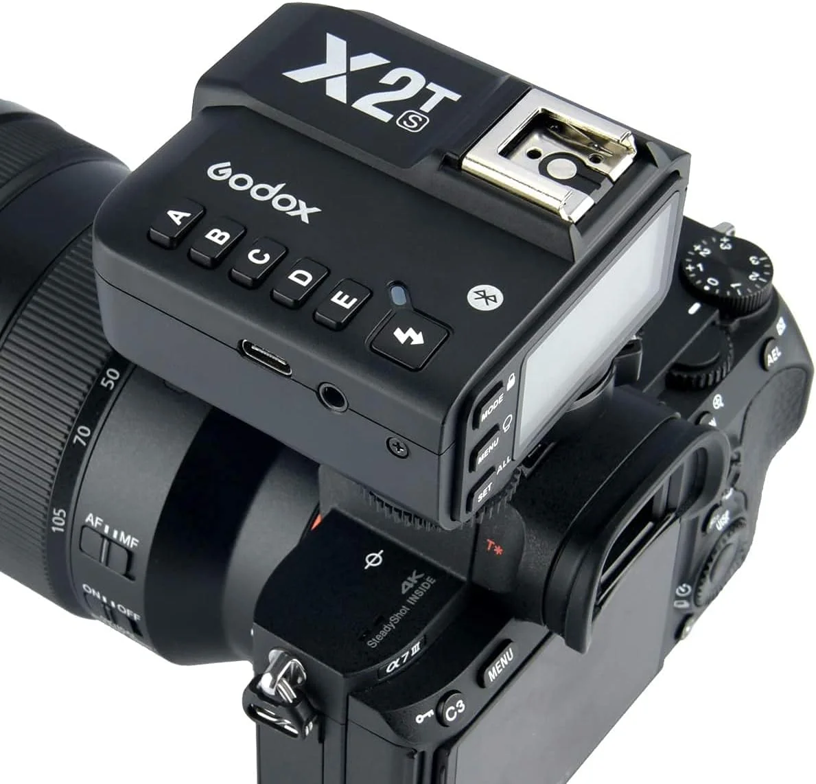 فرستنده ریموت فلاش گودکس X1T-S TTL 1/8000s HSS 2.4G سازگار با دوربین های سونی به همراه چراغ USB فرستنده ریموت فلاش گودکس X1T-S TTL 1/8000s HSS 2.4G سازگار با دوربین های سونی به همراه چراغ USB