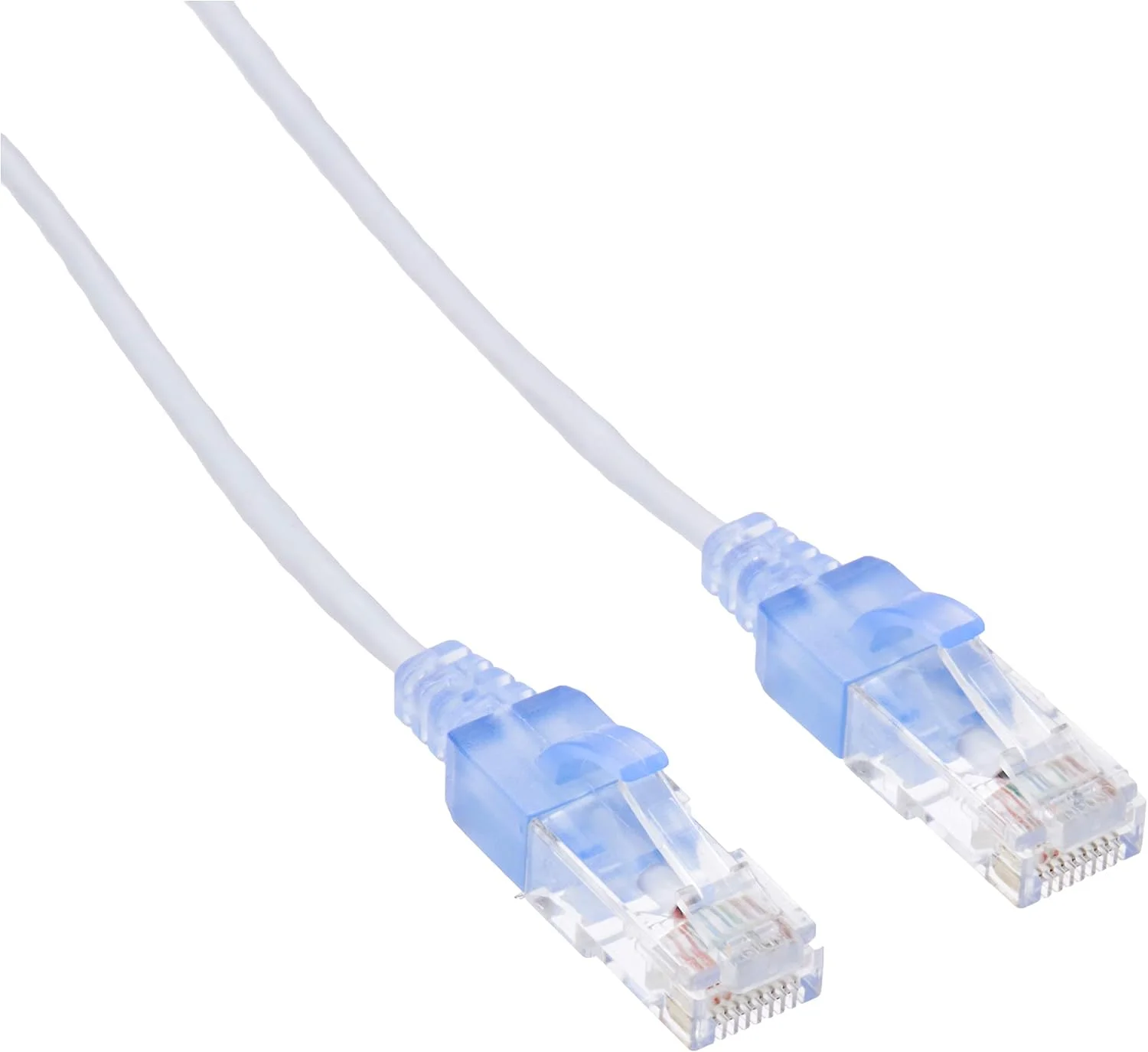 کابل شبکه پچ Cat6A موناپریس - 9 متر - سفید (بسته 5 عددی) - RJ45، رشته ای، UTP، سیم مسی خالص، 30AWG - سری SlimRun