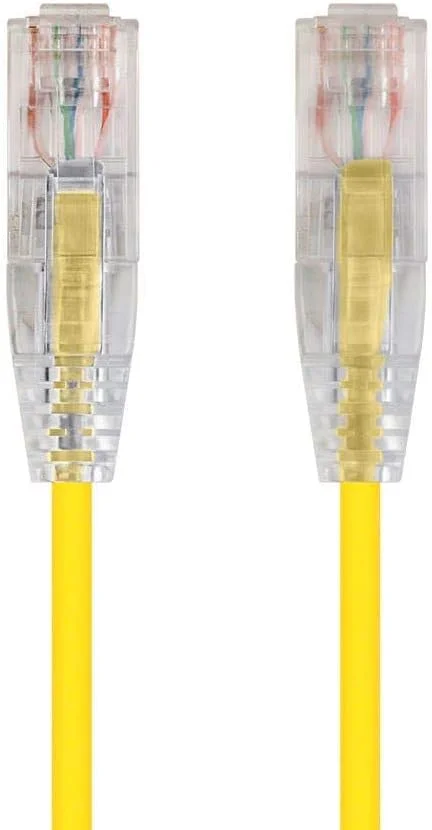 کابل شبکه اترنت Cat6 اسلیم ران Monoprice - سیم اینترنت شبکه - RJ45، رشته ای، 550 مگاهرتز، UTP، CMR، دارای رتبه Riser، سیم مسی خالص، 28AWG، 0.6 متر، زرد کابل شبکه اترنت Cat6 اسلیم ران Monoprice - سیم اینترنت شبکه - RJ45، رشته ای، 550 مگاهرتز، UTP، CMR، دارای رتبه Riser، سیم مسی خالص، 28AWG، 0.6 متر، زرد