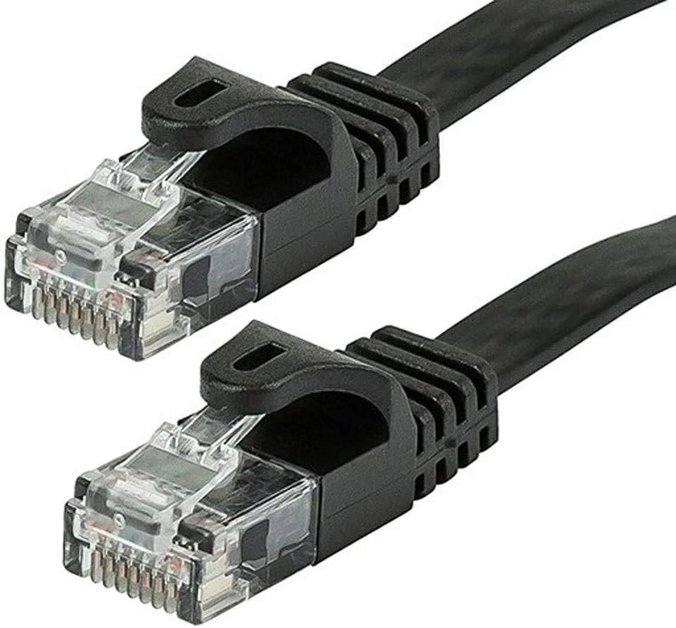کابل شبکه تخت اترنت Cat5e با سیم مسی بدون روکش، 30AWG، 350 مگاهرتز، 75 فوت، مشکی (109556)