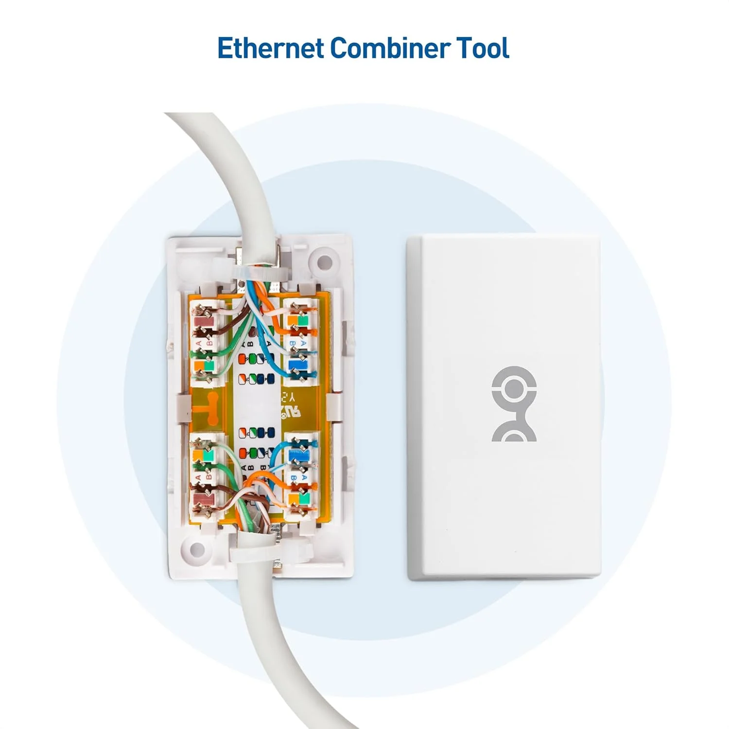 جعبه اتصال کابل شبکه Cat 6 RJ45 - پلاستیک سفید، مقاوم در برابر آب - بسته 5 عددی جعبه اتصال کابل شبکه Cat 6 RJ45 - پلاستیک سفید، مقاوم در برابر آب - بسته 5 عددی