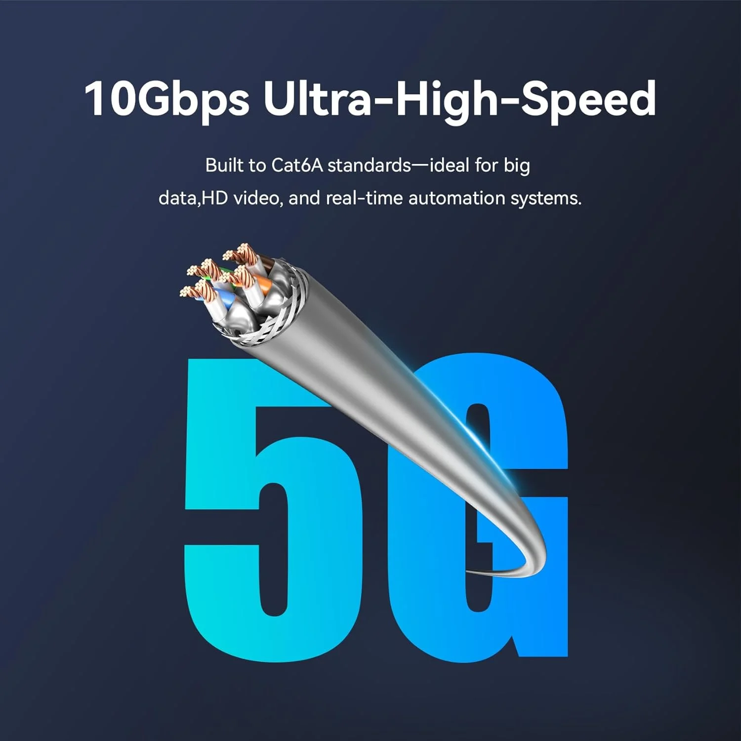 کابل شبکه Cat6A SFTP VENTION، 27AWG، مس بدون اکسیژن، شیلد دوگانه، 10 گیگابیت بر ثانیه، 500 مگاهرتز، روکش PVC، قطر خارجی 6 میلیمتر، کابل شبکه 305 متری با سرعت بالا (IHCH305) کابل شبکه Cat6A SFTP VENTION، 27AWG، مس بدون اکسیژن، شیلد دوگانه، 10 گیگابیت بر ثانیه، 500 مگاهرتز، روکش PVC، قطر خارجی 6 میلیمتر، کابل شبکه 305 متری با سرعت بالا (IHCH305)