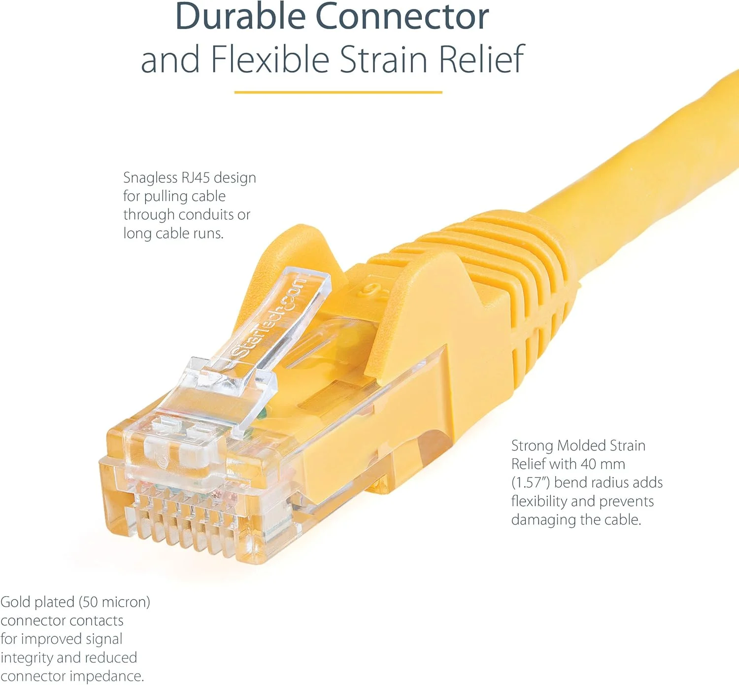 کابل شبکه Cat6 استار تک - 7.6 متر - زرد - کابل اتصال - کابل Cat6 بدون گیر - کابل شبکه بلند - سیم اترنت - کابل Cat 6 - 7.6 متر (N6PATCH25YL) کابل شبکه Cat6 استار تک - 7.6 متر - زرد - کابل اتصال - کابل Cat6 بدون گیر - کابل شبکه بلند - سیم اترنت - کابل Cat 6 - 7.6 متر (N6PATCH25YL)