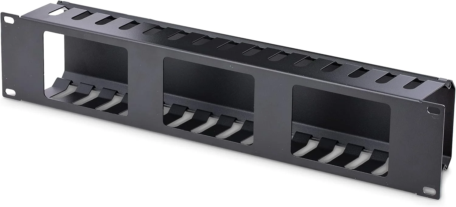 داکت انگشتی مدیریت کابل افقی 2U StarTech.com با پوشش - پنل داکت سیم کشی رک شبکه 19 اینچی - داکت سیم کشی شیاردار (CMDUCT2U) داکت انگشتی مدیریت کابل افقی 2U StarTech.com با پوشش - پنل داکت سیم کشی رک شبکه 19 اینچی - داکت سیم کشی شیاردار (CMDUCT2U)