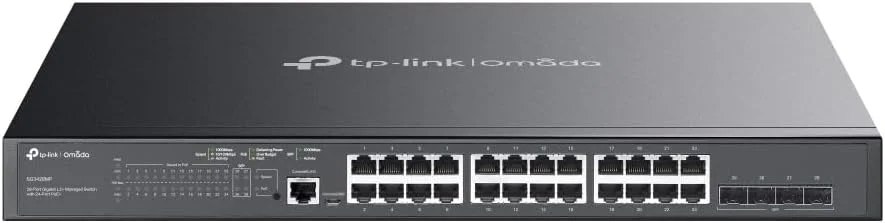 سوئیچ مدیریتی 24 پورت گیگابیتی TP-LINK JetStream TL-SG3428MP