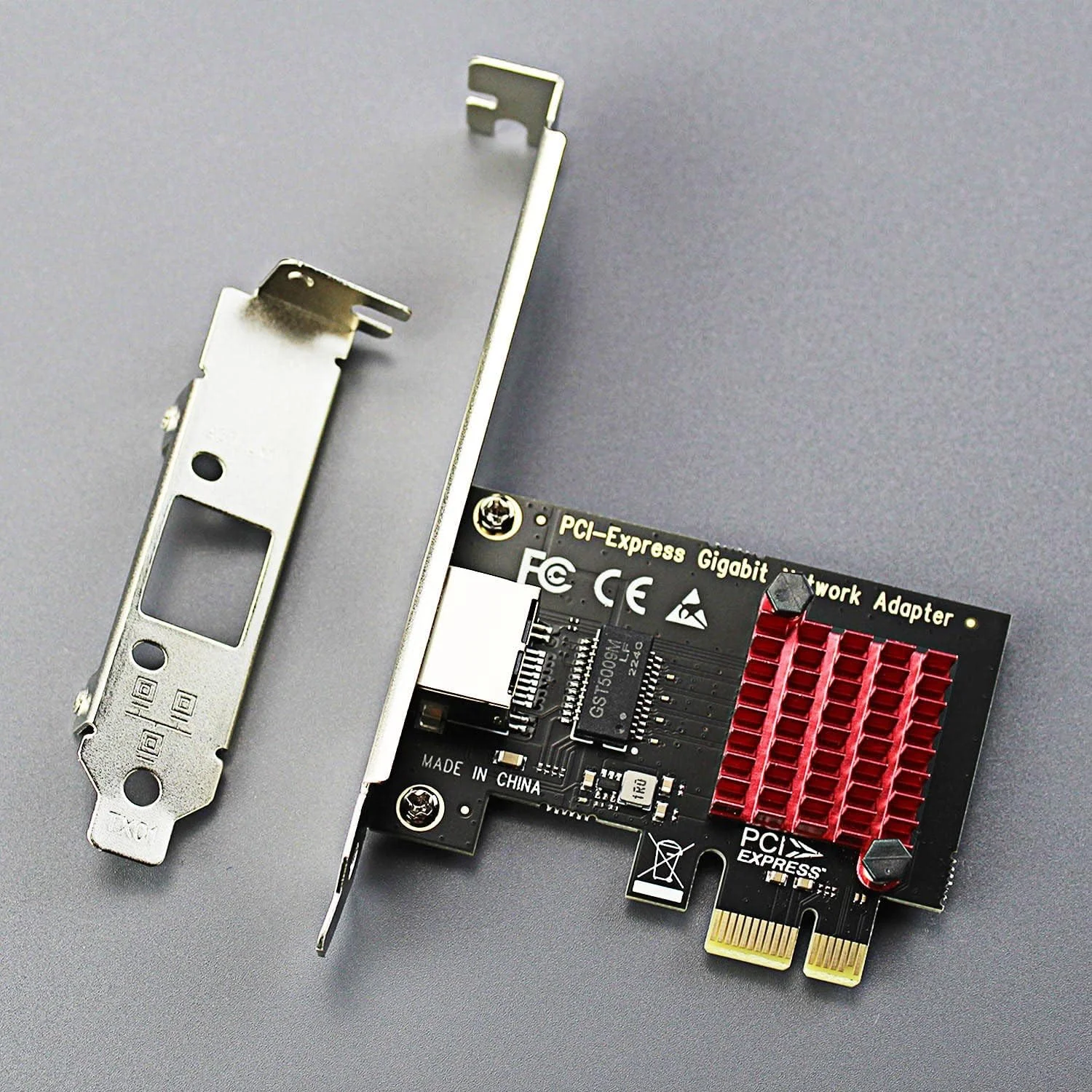 کارت شبکه دسکتاپ GLOTRENDS LE8111H PCIe، پورت اترنت گیگابیتی RJ45 LAN با سرعت 1000/100/10 مگابیت بر ثانیه، رابط PCIE X1، براکت استاندارد و کوتاه کارت شبکه دسکتاپ GLOTRENDS LE8111H PCIe، پورت اترنت گیگابیتی RJ45 LAN با سرعت 1000/100/10 مگابیت بر ثانیه، رابط PCIE X1، براکت استاندارد و کوتاه