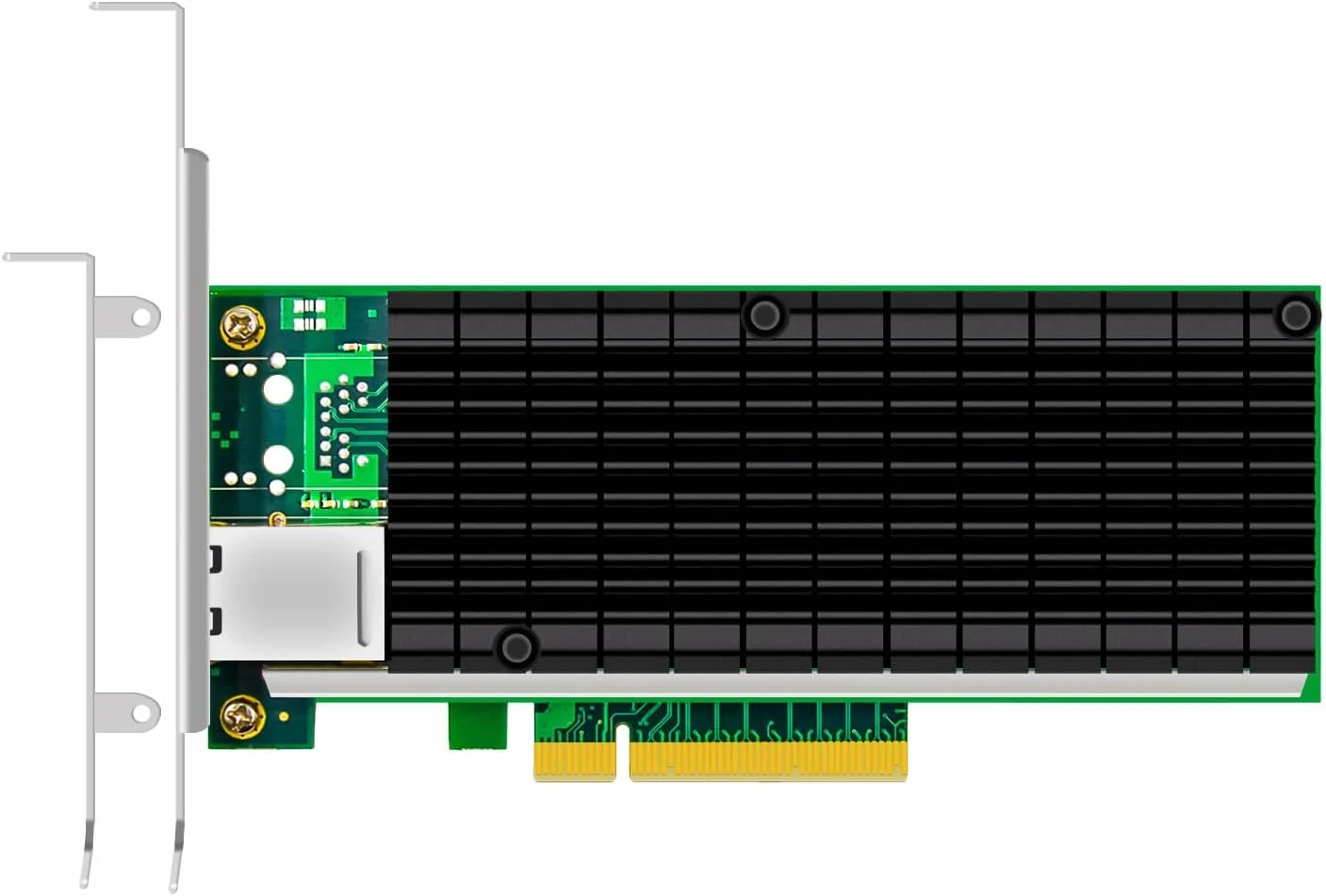 کارت شبکه اترنت 10 گیگابیتی GLOTRENDS ST7215 RJ45 با کنترلر Intel X540، رابط PCIE 2.1 X8، عدم پشتیبانی از سیستم عامل Mac