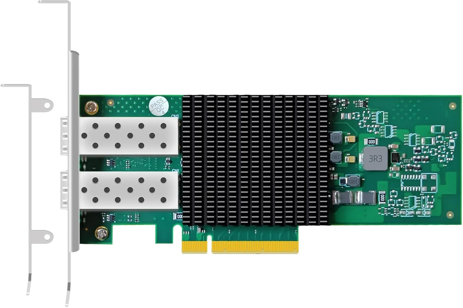 کارت شبکه دو پورت 25 گیگابیت SFP28 GLOTRENDS ST7443 (اترنت PCIE NIC) با کنترلر Broadcom BCM57414، رابط PCIE 3.0 X8، پشتیبانی از RDMA (RoCE v1/v2)، RDMA