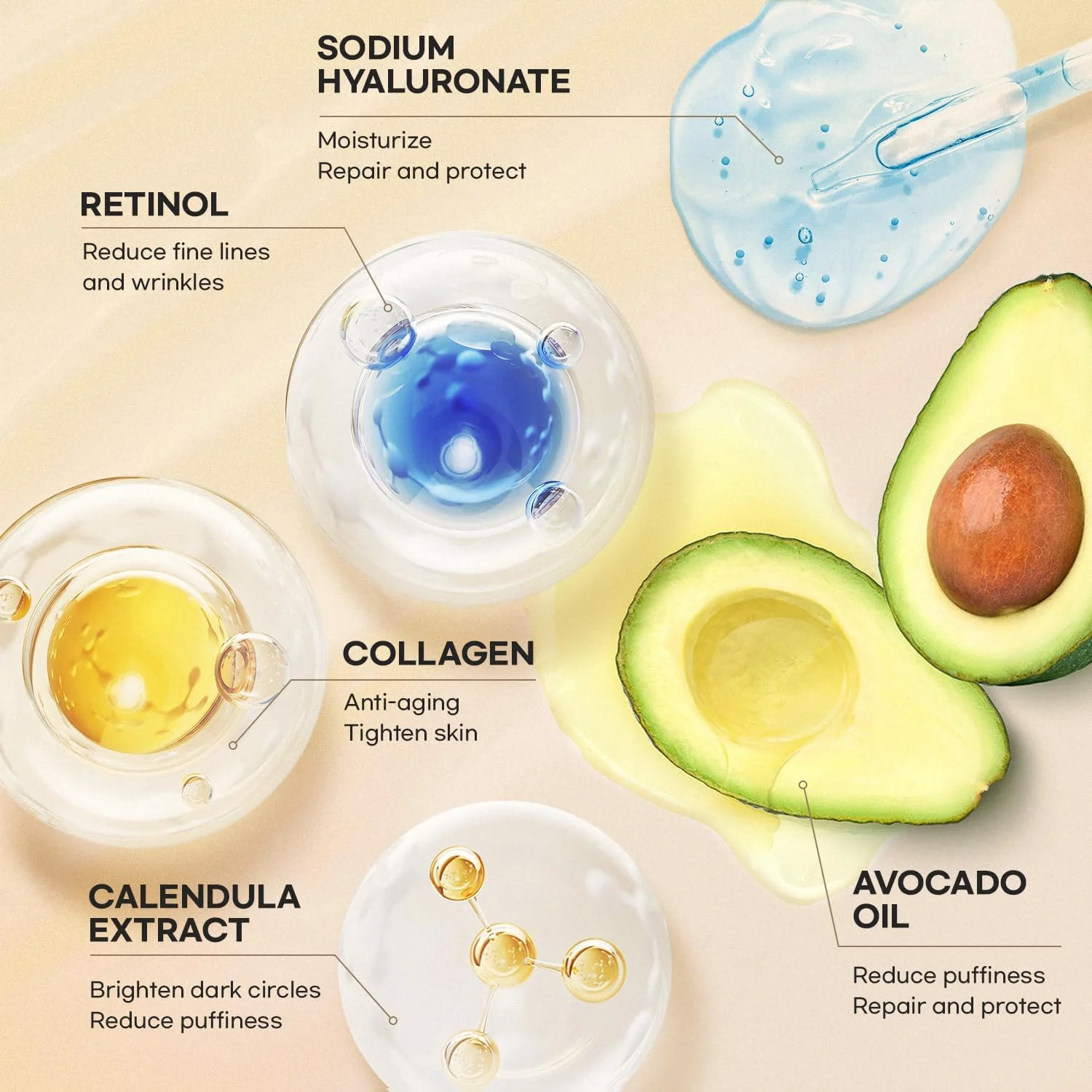 استیک دور چشم رتینول CITYGOO، کرم دور چشم رتینول با کلاژن و اسید هیالورونیک برای تیرگی و پف، کاهش خطوط ریز در 3-4 هفته، کرم ضد پیری دور چشم، برای پف و کاهش خطوط ریز استیک دور چشم رتینول CITYGOO، کرم دور چشم رتینول با کلاژن و اسید هیالورونیک برای تیرگی و پف، کاهش خطوط ریز در 3-4 هفته، کرم ضد پیری دور چشم، برای پف و کاهش خطوط ریز