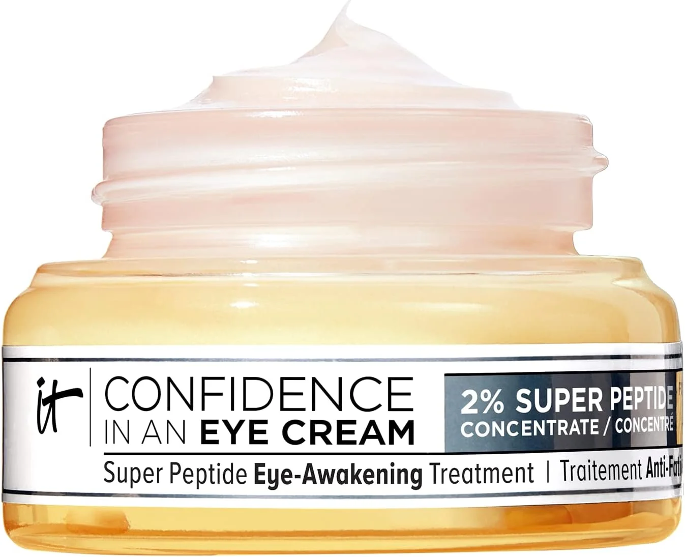 کرم دور چشم IT Cosmetics Confidence - کرم دور چشم پپتیدی ضد پیری برای تیرگی و چروک، آبرسانی سبک 48 ساعته، 2% کنسانتره سوپر پپتید، صاف و روشن کننده زیر چشم - 15 میلی لیتر