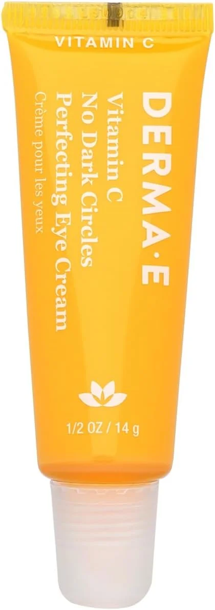 کرم دور چشم روشن کننده ویتامین C Derma E، حاوی زردچوبه و کافئین، 14 گرم