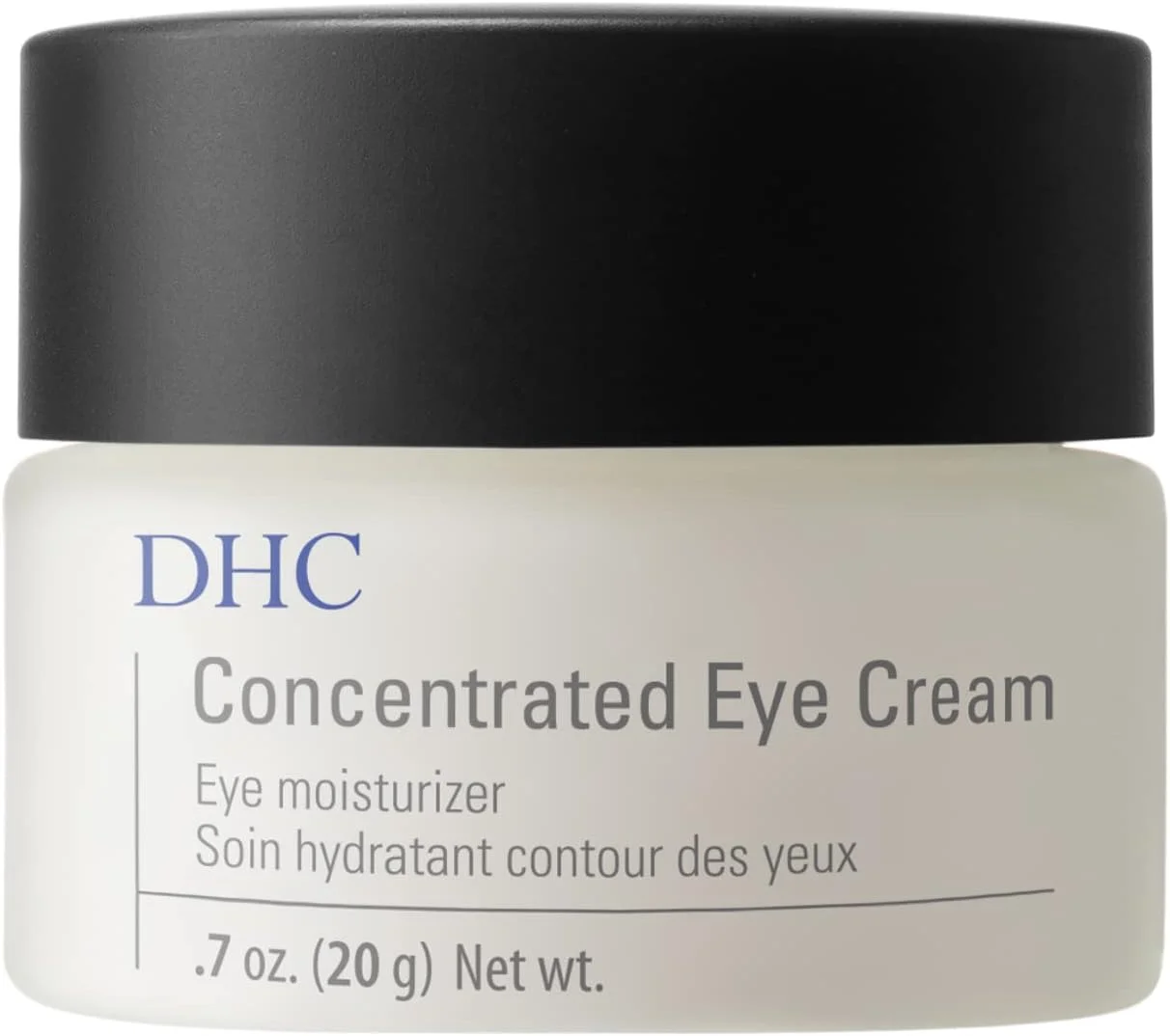 کرم دور چشم غلیظ DHC، آبرسان عمیق، تسکین دهنده، خطوط ریز، پنجه کلاغی، حلقه های تیره، فاقد عطر و رنگ، ایده آل برای انواع پوست، 20 گرم