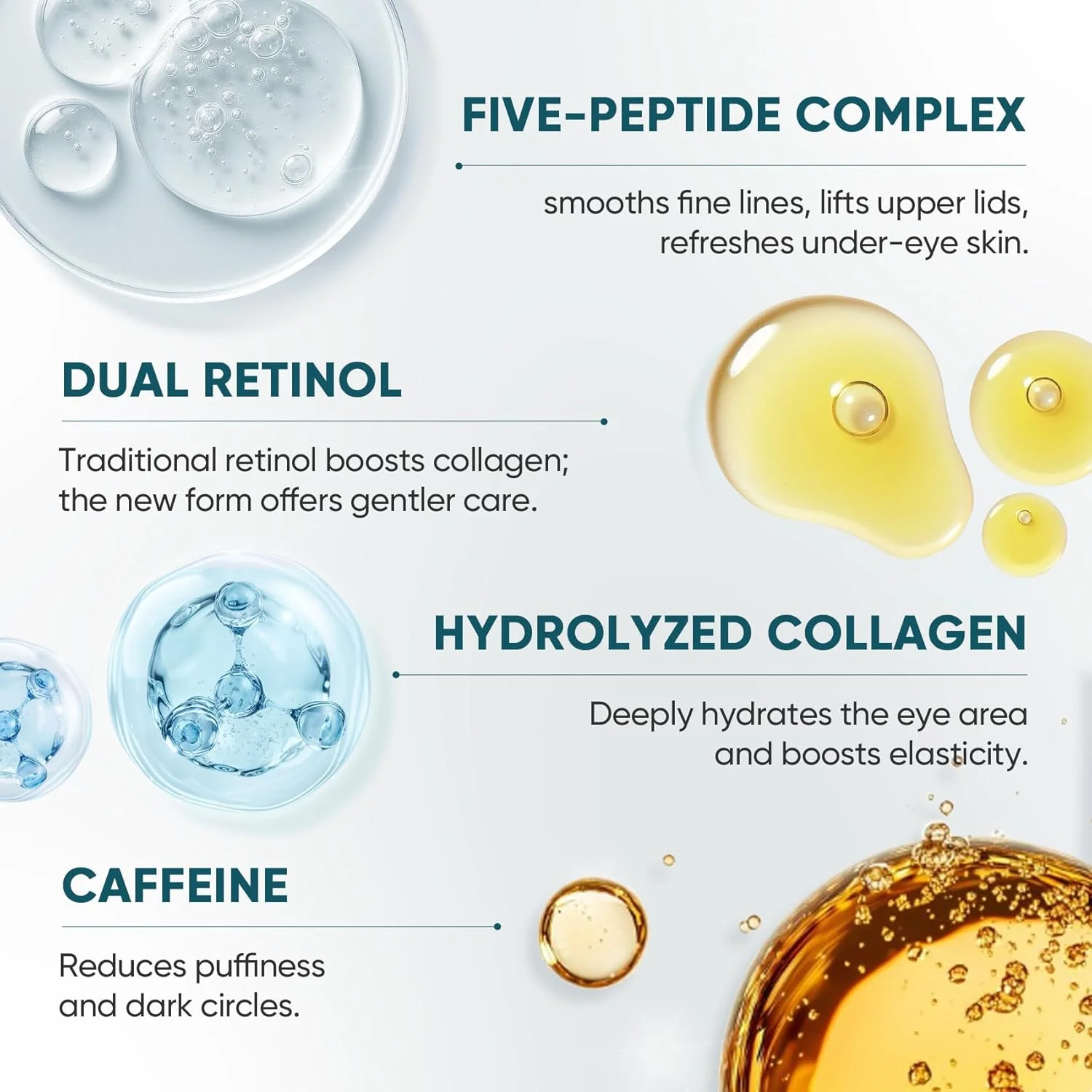 کرم دور چشم دوگانه الويرا برای حلقه های تیره، پف، چروک، ضد پیری، سفت کننده و مرطوب کننده با رتينول پيشرفته، کمپلکس پنج پپتیدی و عصاره سلول های بنیادی - 20 میلی لیتر کرم دور چشم دوگانه الويرا برای حلقه های تیره، پف، چروک، ضد پیری، سفت کننده و مرطوب کننده با رتينول پيشرفته، کمپلکس پنج پپتیدی و عصاره سلول های بنیادی - 20 میلی لیتر