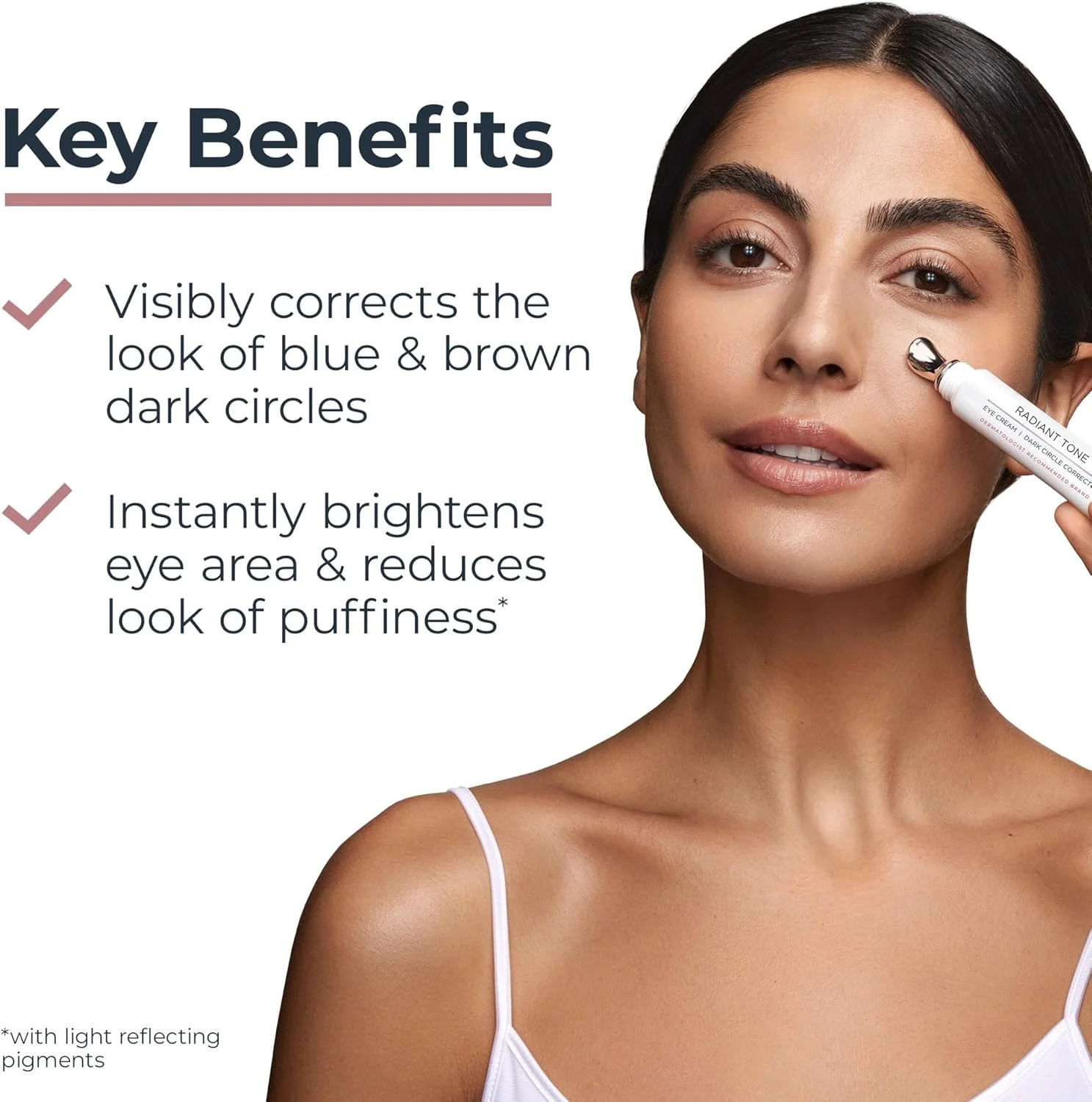 کرم دور چشم روشن کننده و اصلاح کننده تیرگی دور چشم اوسرین، حاوی تیامیدول و هیالورونیک اسید، کمک به کاهش پف زیر چشم، 15 میلی لیتر