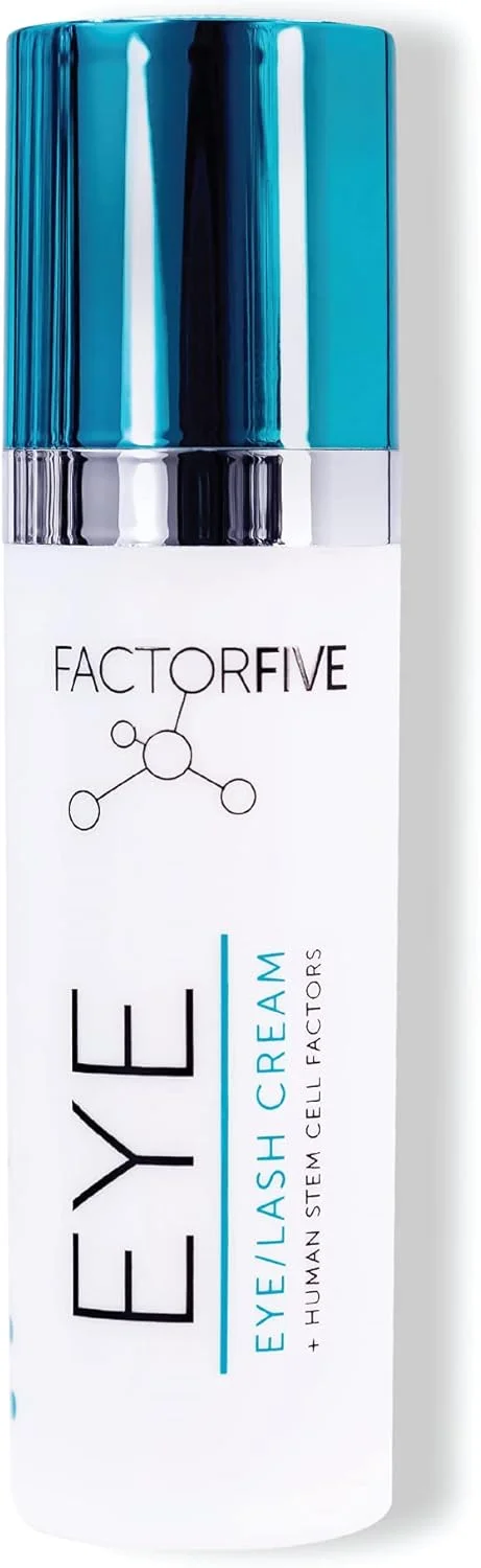 کرم دور چشم و مژه فاکتورفایو حاوی فاکتورهای رشد سلول های بنیادی مشتق شده از بافت چربی انسان برای ضد پیری، کاهش خطوط پنجه کلاغی و پف زیر چشم 5 میلی لیتر