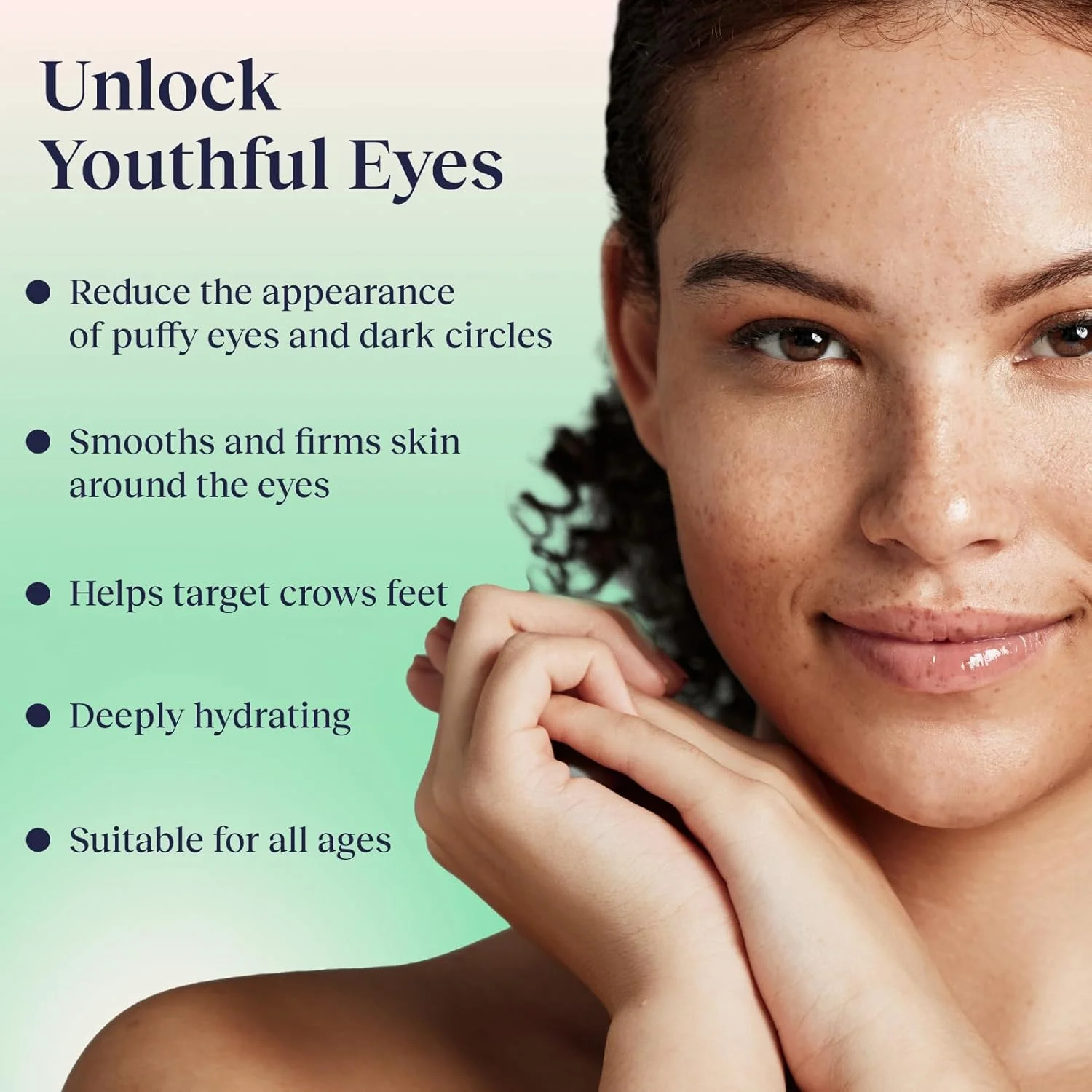 کرم دور چشم کافئین EVR BEAUTY برای تیرگی، پف و چروک - بدون عطر - مراقبت ضد پیری دور چشم برای پوست حساس - ساخت آمریکا برای آقایان و بانوان - 30 میل