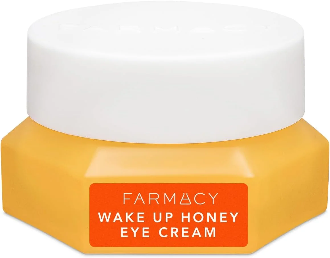 کرم روشن کننده دور چشم فارماسی - کرم دور چشم Wake Up Honey برای حلقه های تیره + پف کردگی - غنی شده با ویتامین C + پپتید کرنبری برای صاف کردن چین و چروک ها در طول زمان (15 میلی لیتر)