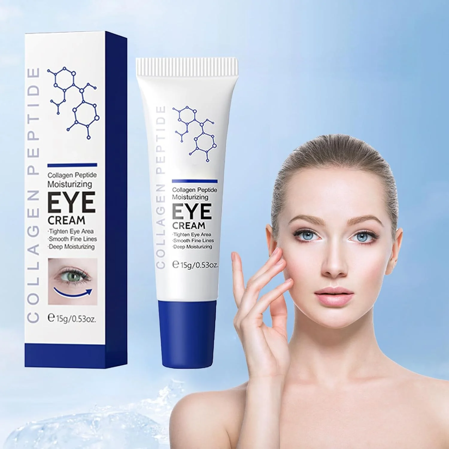 کرم دور چشم GraGra، کرم دور چشم برای سیاهی و پف زیر چشم، کرم ضد پیری، مرطوب کننده برای روشن کردن رنگ پوست، کرم های آبرسان و سفت کننده سرم دور چشم برای انواع پوست