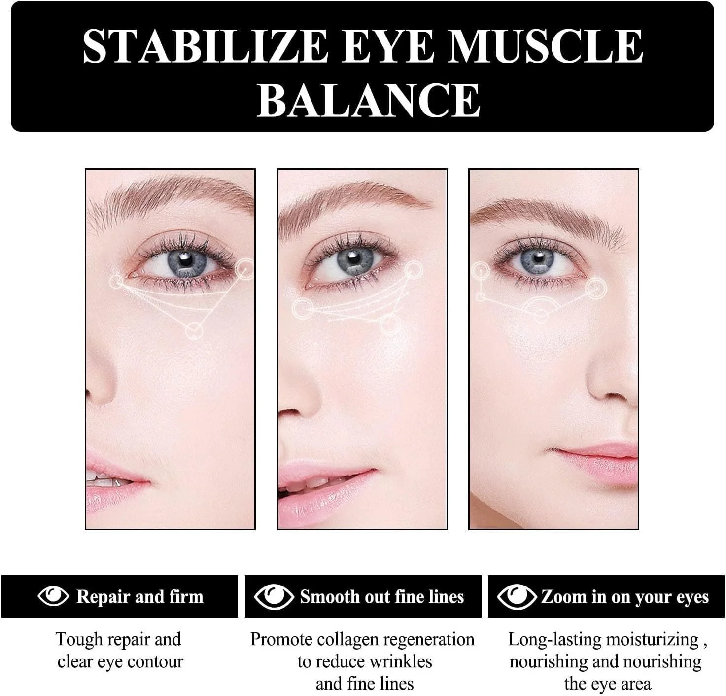 کرم سفت کننده و محکم کننده پوست دور چشم، 2 عدد کرم دور چشم ضد چروک، کرم ترمیم کننده دور چشم، برای سیاهی و پف زیر چشم، کاهش دهنده چروک، روشن کننده و مرطوب کننده کرم ترمیم کننده دور چشم کرم سفت کننده و محکم کننده پوست دور چشم، 2 عدد کرم دور چشم ضد چروک، کرم ترمیم کننده دور چشم، برای سیاهی و پف زیر چشم، کاهش دهنده چروک، روشن کننده و مرطوب کننده کرم ترمیم کننده دور چشم