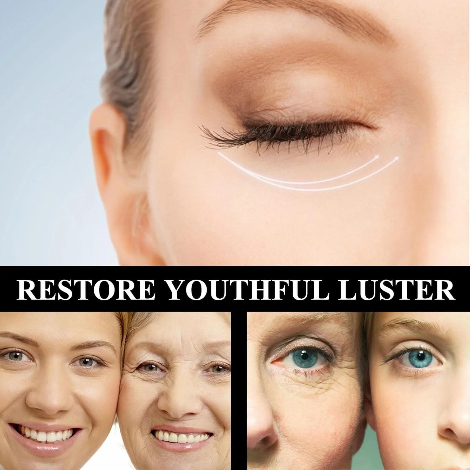 کرم سفت کننده و محکم کننده پوست دور چشم، 2 عدد کرم دور چشم ضد چروک، کرم ترمیم کننده دور چشم، برای سیاهی و پف زیر چشم، کاهش دهنده چروک، روشن کننده و مرطوب کننده کرم ترمیم کننده دور چشم کرم سفت کننده و محکم کننده پوست دور چشم، 2 عدد کرم دور چشم ضد چروک، کرم ترمیم کننده دور چشم، برای سیاهی و پف زیر چشم، کاهش دهنده چروک، روشن کننده و مرطوب کننده کرم ترمیم کننده دور چشم