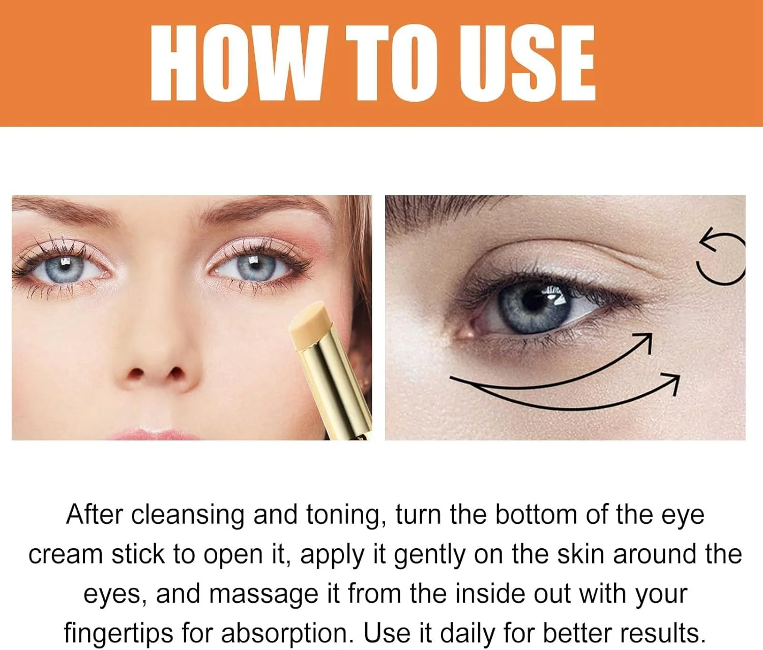 استیک کرم دور چشم GraGra، بالم روشن کننده ویتامین C دور چشم، استیک کرم دور چشم ضد چروک، استیک مرطوب کننده و خنک کننده کرم دور چشم، تقویت کننده مراقبت از پوست زیر چشم برای پف و سیاهی دور چشم استیک کرم دور چشم GraGra، بالم روشن کننده ویتامین C دور چشم، استیک کرم دور چشم ضد چروک، استیک مرطوب کننده و خنک کننده کرم دور چشم، تقویت کننده مراقبت از پوست زیر چشم برای پف و سیاهی دور چشم