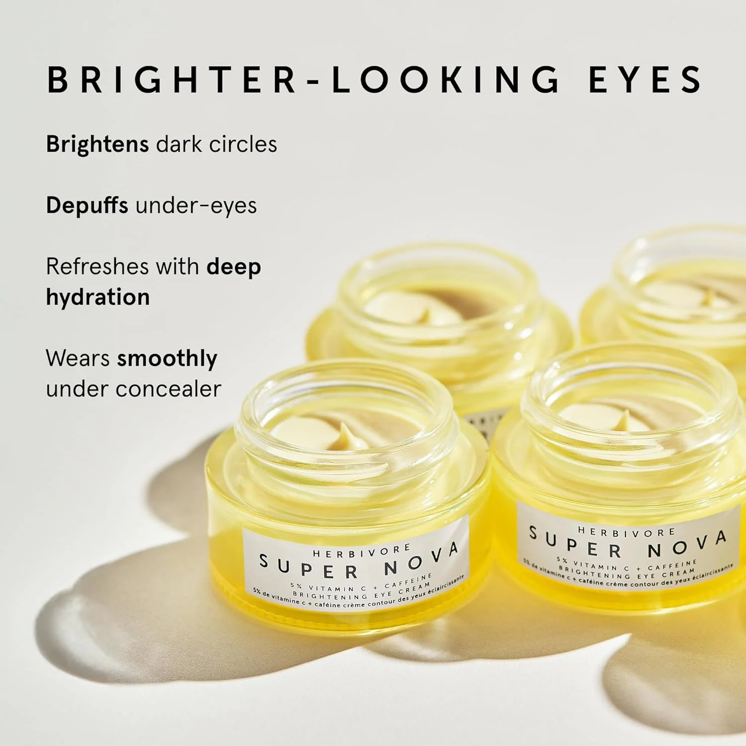 کرم دور چشم سوپر نوا هربیوور بوتانیکالز - برای تیرگی، خشکی و پف زیر چشم - کاهش خطوط ریز و ایجاد سطحی صاف برای کانسیلر کرم دور چشم سوپر نوا هربیوور بوتانیکالز - برای تیرگی، خشکی و پف زیر چشم - کاهش خطوط ریز و ایجاد سطحی صاف برای کانسیلر