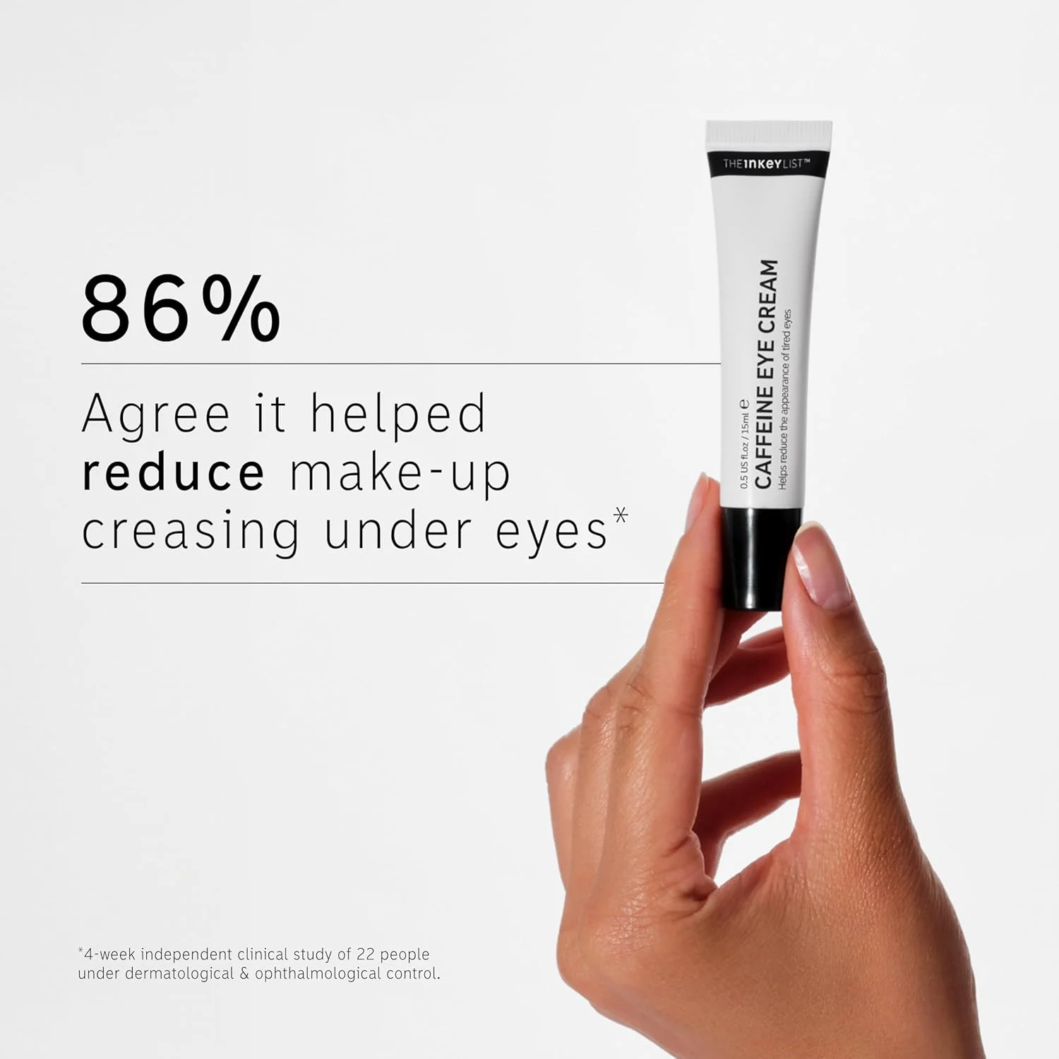کرم دور چشم کافئین The INKEY List، کاهش پف و تیرگی دور چشم، محو کننده خطوط ریز، 15 میلی لیتر (2 عدد)