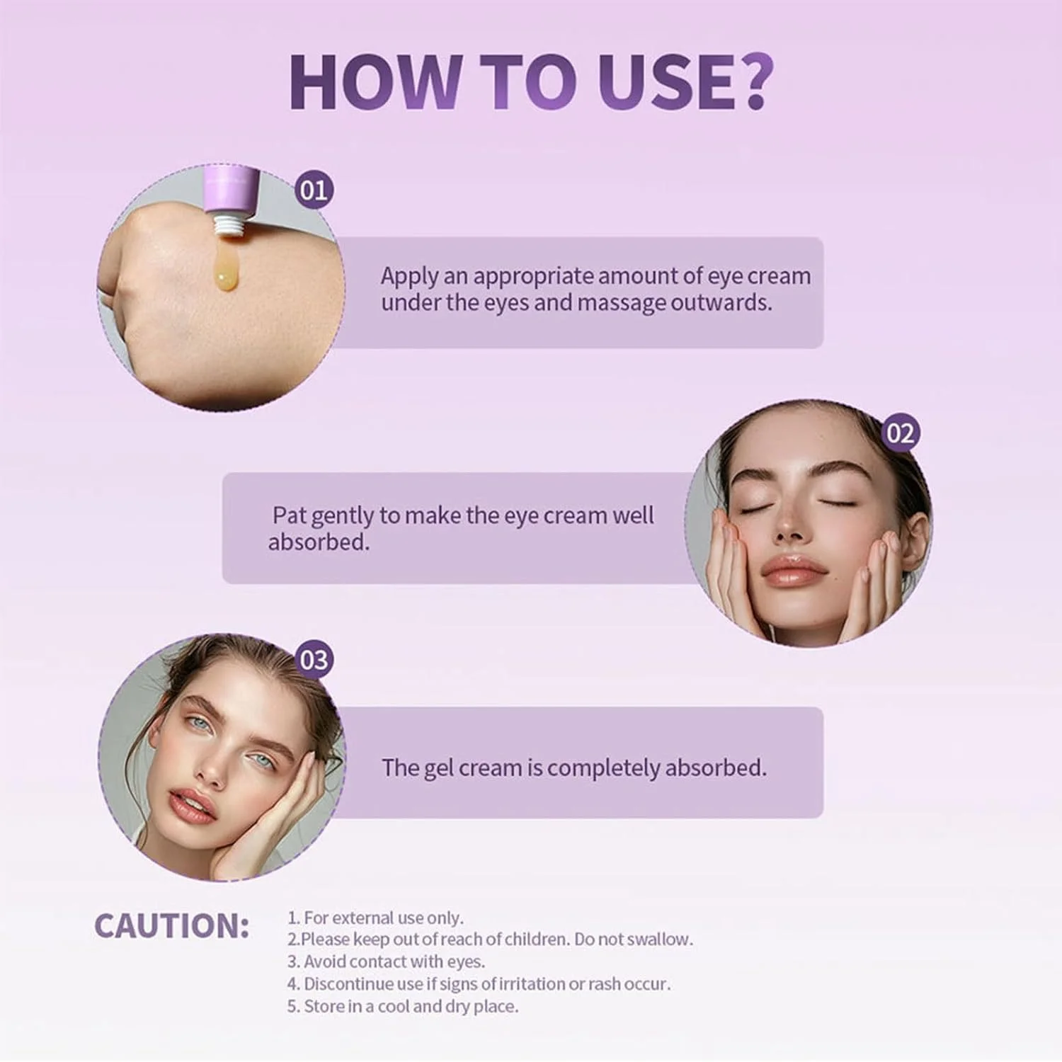 ژل دور چشم KASTWAVE، کرم خنک کننده زیر چشم، رفع خستگی چشم، کاهش پف و تورم، محصولات مراقبت از چشم برای حلقه های تیره و پف زیر چشم، مناسب برای آقایان و بانوان