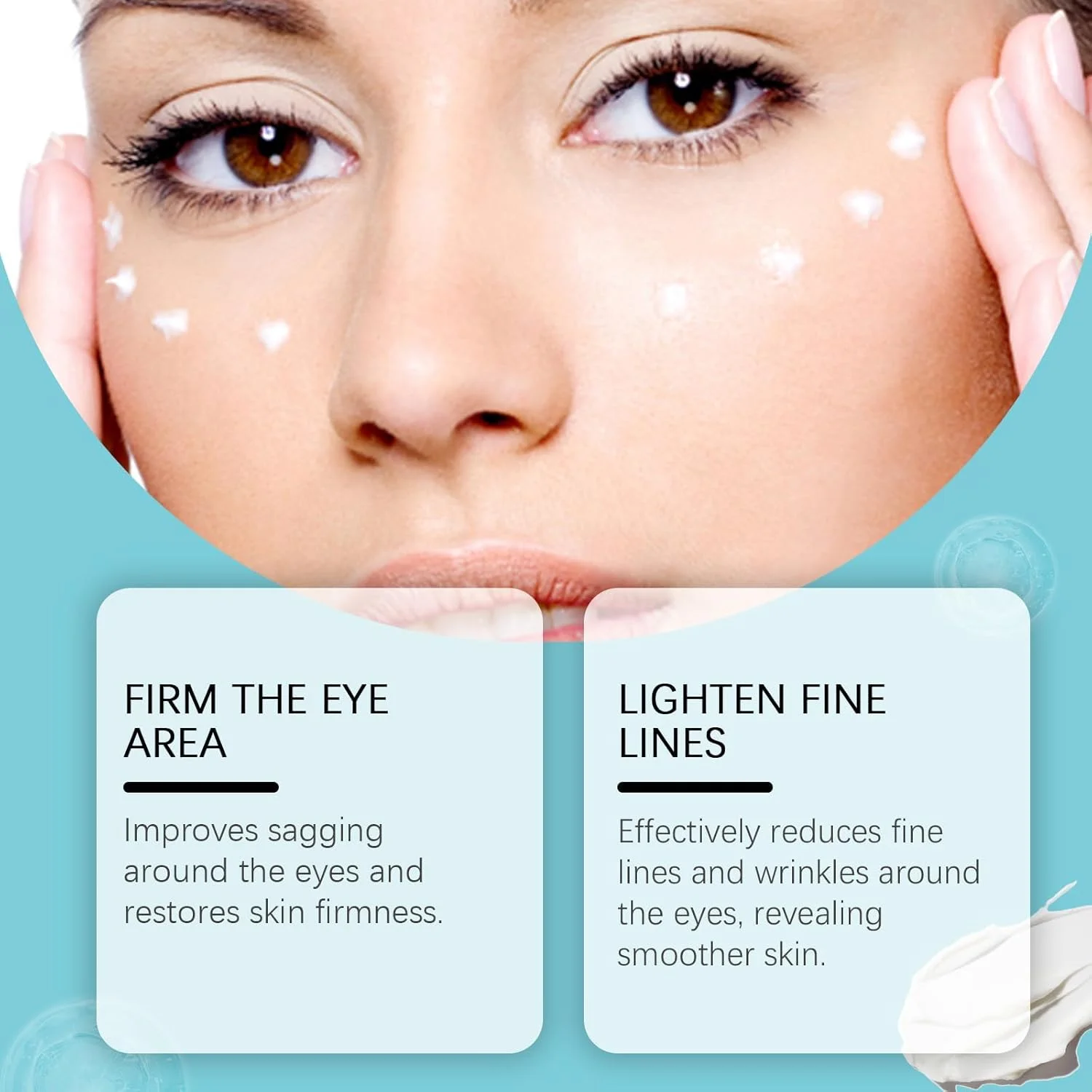 کرم سفت کننده فوری دور چشم، حاوی کافئین، کلاژن و ویتامین E، کاهش دهنده پف، تیرگی و کیسه های زیر چشم، سفت کننده پوست حساس زیر چشم کرم سفت کننده فوری دور چشم، حاوی کافئین، کلاژن و ویتامین E، کاهش دهنده پف، تیرگی و کیسه های زیر چشم، سفت کننده پوست حساس زیر چشم