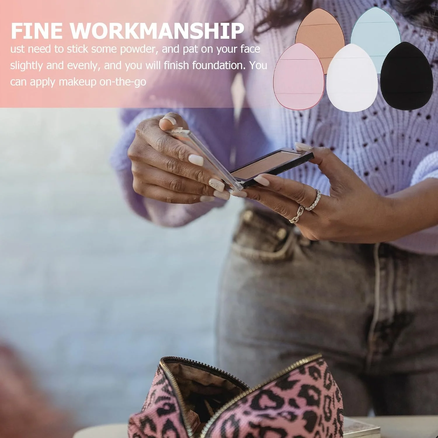 ست برس کانسیلر 6 تکه LNYMZD با پد انگشتی، پد آرایشی مینی، مناسب برای کرم دور چشم و کانسیلر، پوشش لک ها، عیوب و سیاهی دور چشم، ست برس ابزار آرایش زیبایی ست برس کانسیلر 6 تکه LNYMZD با پد انگشتی، پد آرایشی مینی، مناسب برای کرم دور چشم و کانسیلر، پوشش لک ها، عیوب و سیاهی دور چشم، ست برس ابزار آرایش زیبایی