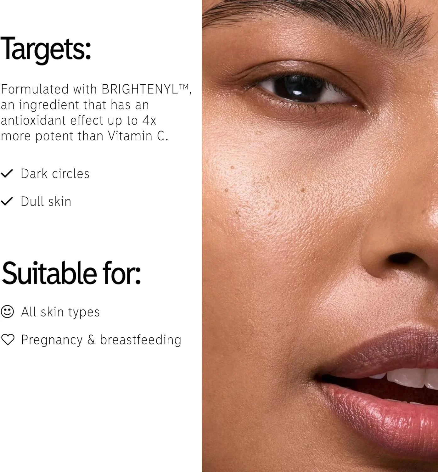 کرم دور چشم روشن کننده اینکی لیست مدل Brighten-i حجم 15 میلی لیتر، بهبود تیرگی دور چشم، روشن کننده زیر چشم، بدون عطر، مناسب برای انواع پوست