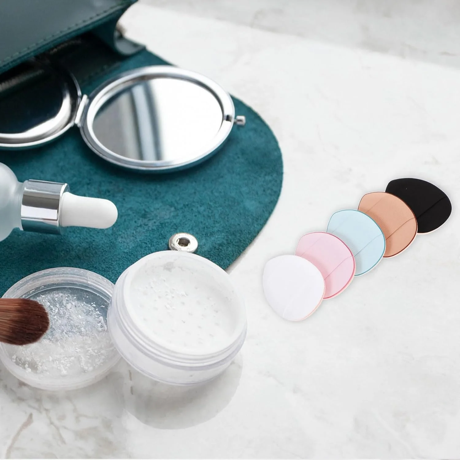 ست برس کانسیلر 6 تکه LNYMZD با پد انگشتی، پد آرایشی مینی، مناسب برای کرم دور چشم و کانسیلر، پوشش لک ها، عیوب و سیاهی دور چشم، ست برس ابزار آرایش زیبایی ست برس کانسیلر 6 تکه LNYMZD با پد انگشتی، پد آرایشی مینی، مناسب برای کرم دور چشم و کانسیلر، پوشش لک ها، عیوب و سیاهی دور چشم، ست برس ابزار آرایش زیبایی