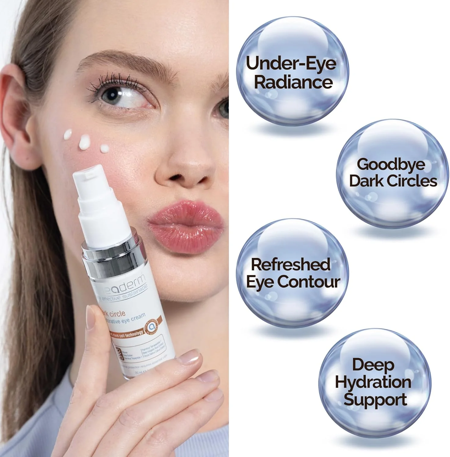 کرم دور چشم ترمیم کننده تیرگی مینادرم - کرم سفت کننده دور چشم با پپتیدها، فناوری سلول های بنیادی و هالوکسيل - ضد تیرگی دور چشم و خطوط ریز - 20 میلی لیتر کرم دور چشم ترمیم کننده تیرگی مینادرم - کرم سفت کننده دور چشم با پپتیدها، فناوری سلول های بنیادی و هالوکسيل - ضد تیرگی دور چشم و خطوط ریز - 20 میلی لیتر