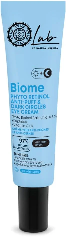 کرم دور چشم ناتورا Siberica Lab Biome Phyto Retinol ضد پف و تیرگی 30 میلی لیتر کرم دور چشم ناتورا Siberica Lab Biome Phyto Retinol ضد پف و تیرگی 30 میلی لیتر